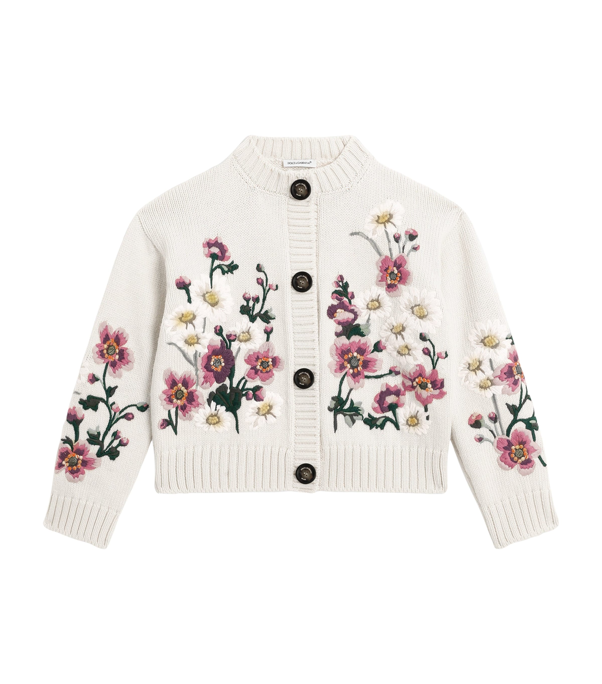 Virgin Wool Floral Cardigan (8-12+ Years)