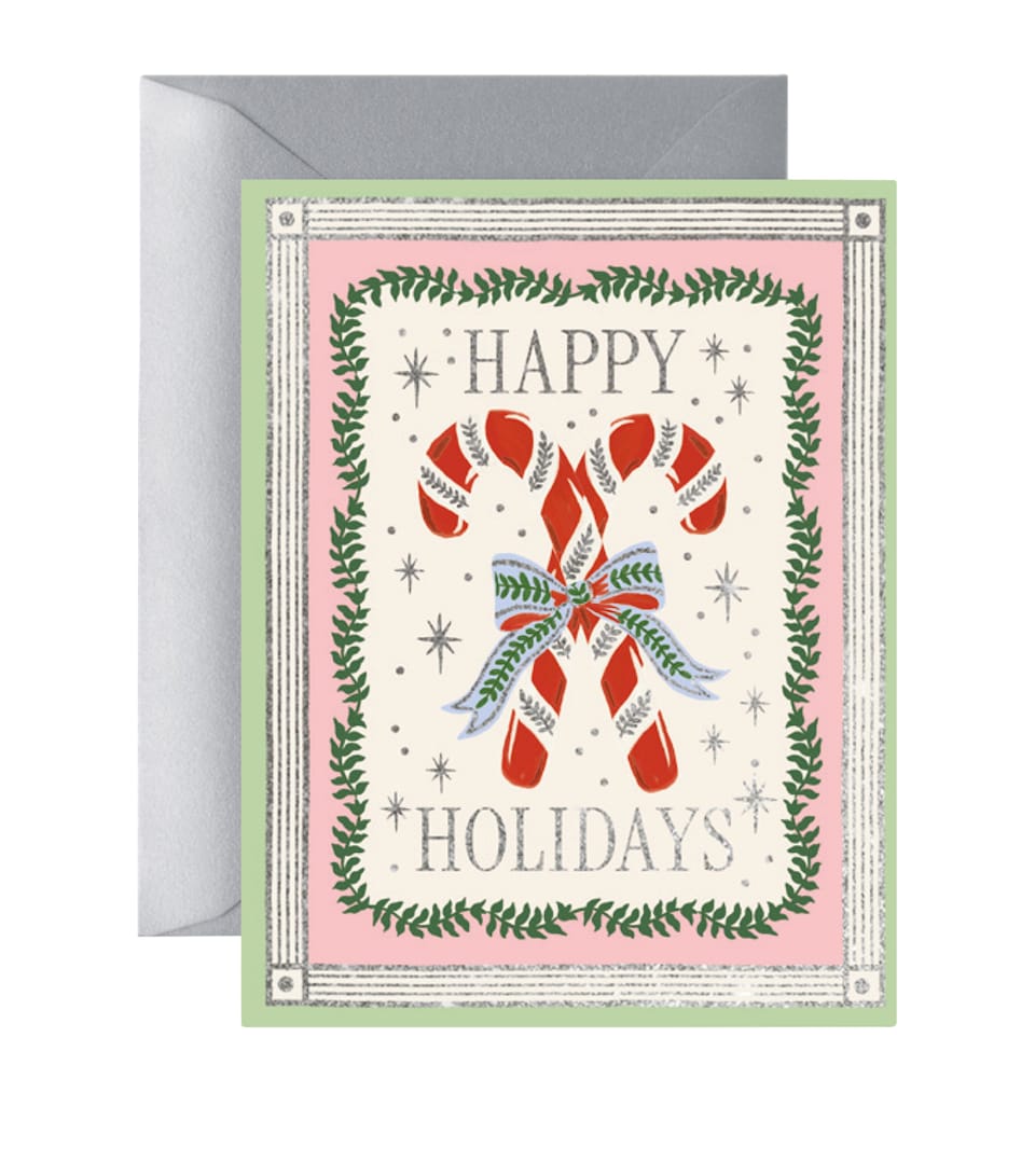 Rifle Paper Co. Candy Cane Christmas Card Mixed