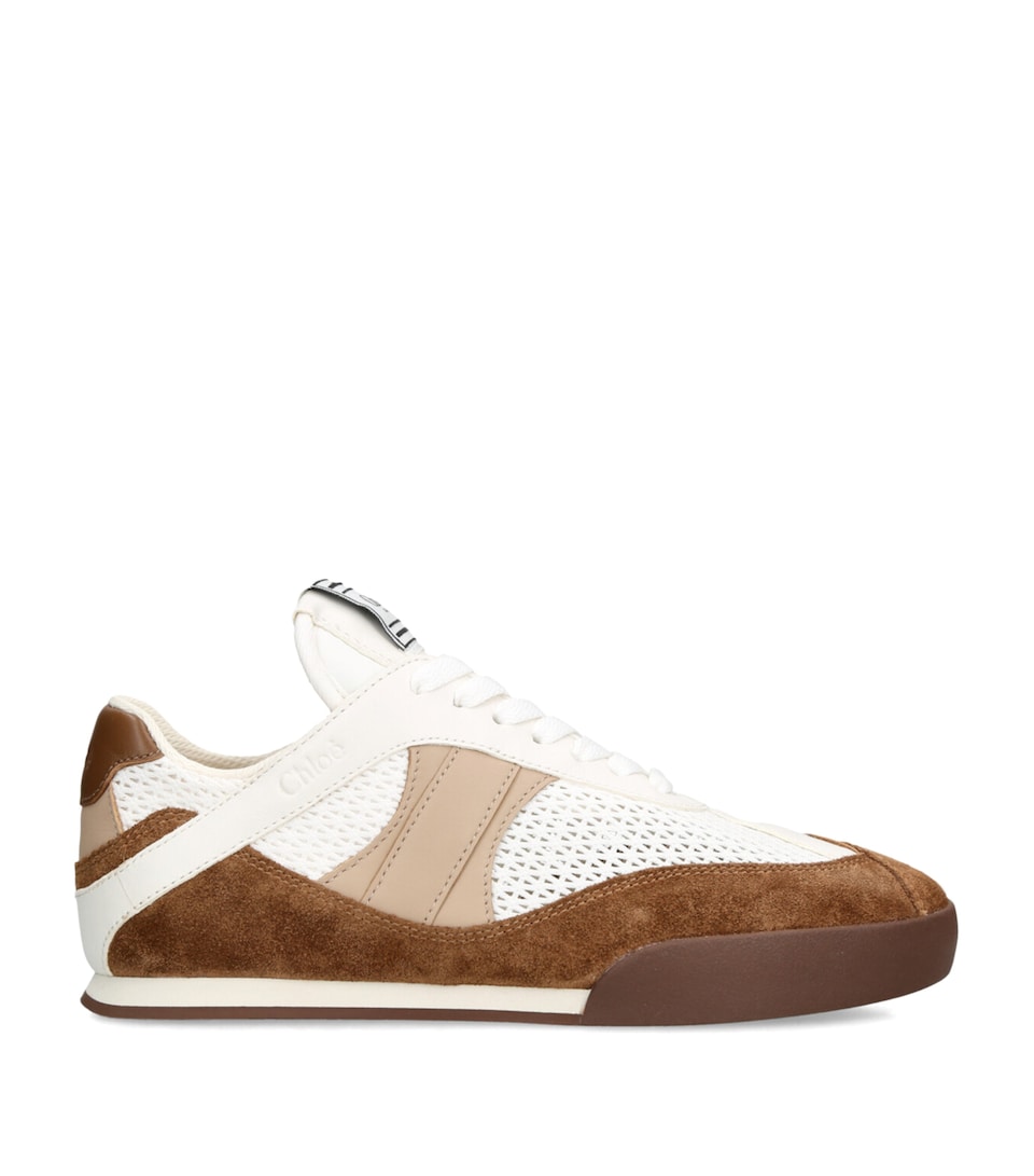 Chloé Leather Kick Sneakers Brown/oth