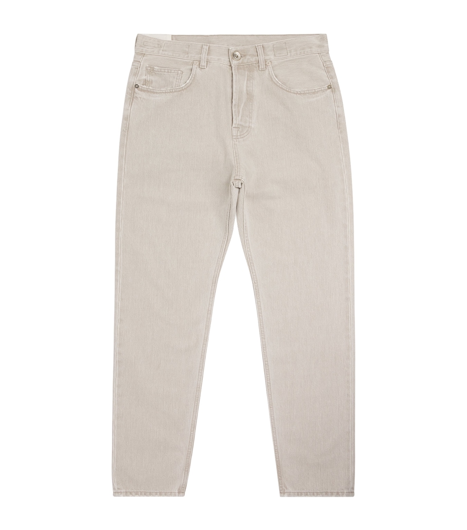 Eleventy Mens Cotton Slim Jeans Cardamomo Chiaro