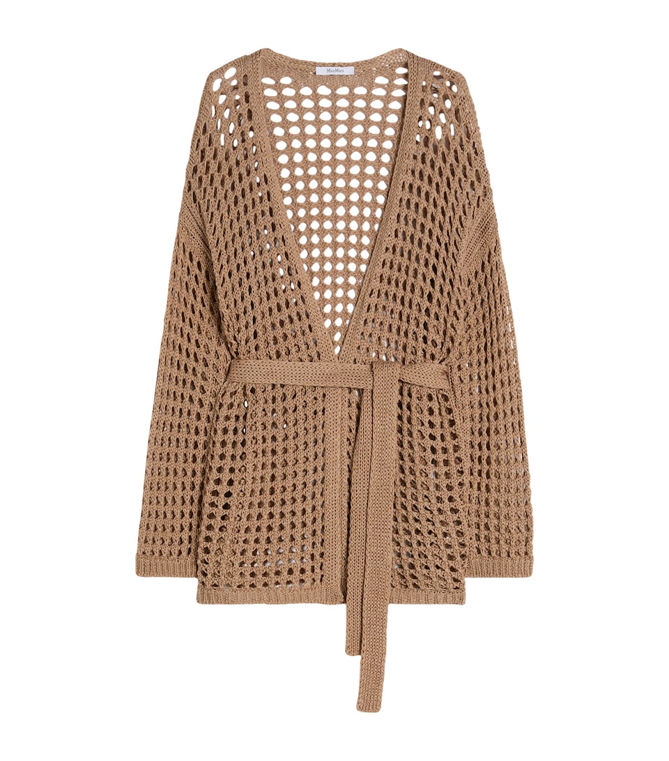 Cotton Open-Knit Cardigan