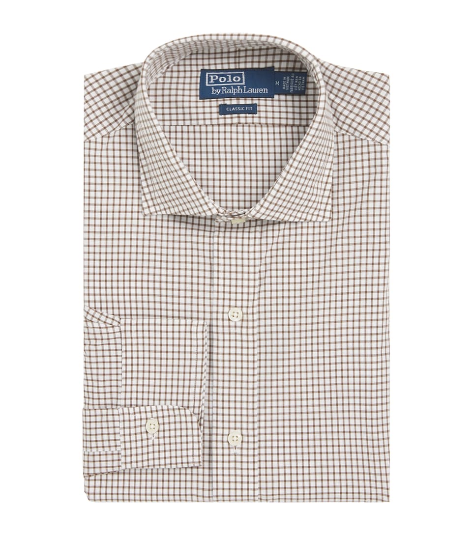 Cotton Poplin Check Shirt
