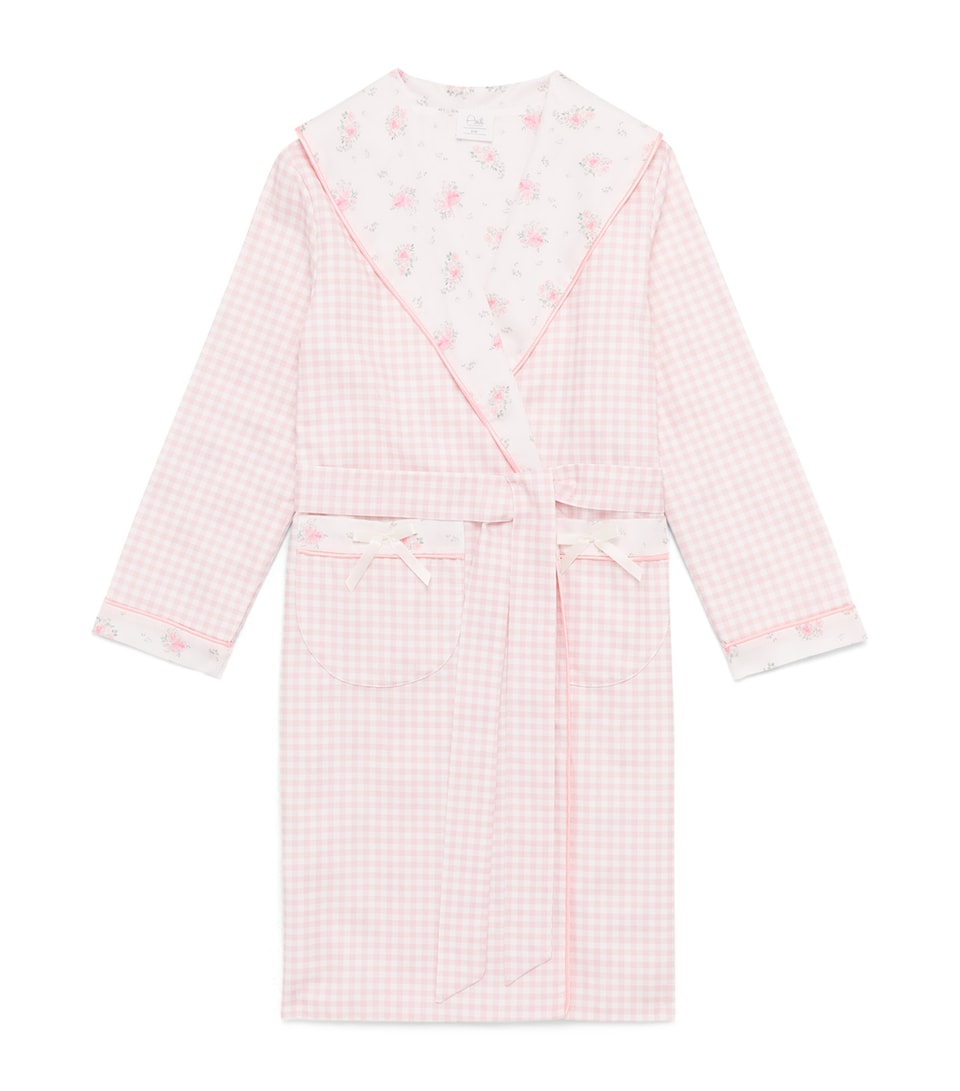 Amiki Emma Robe (2-14 Years) Pink Checks