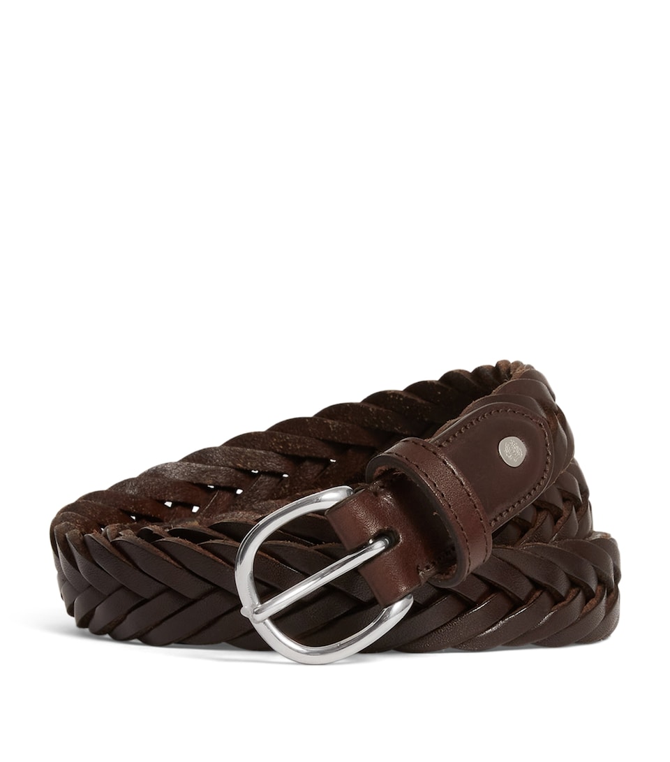 Dunhill Leather Woven Belt