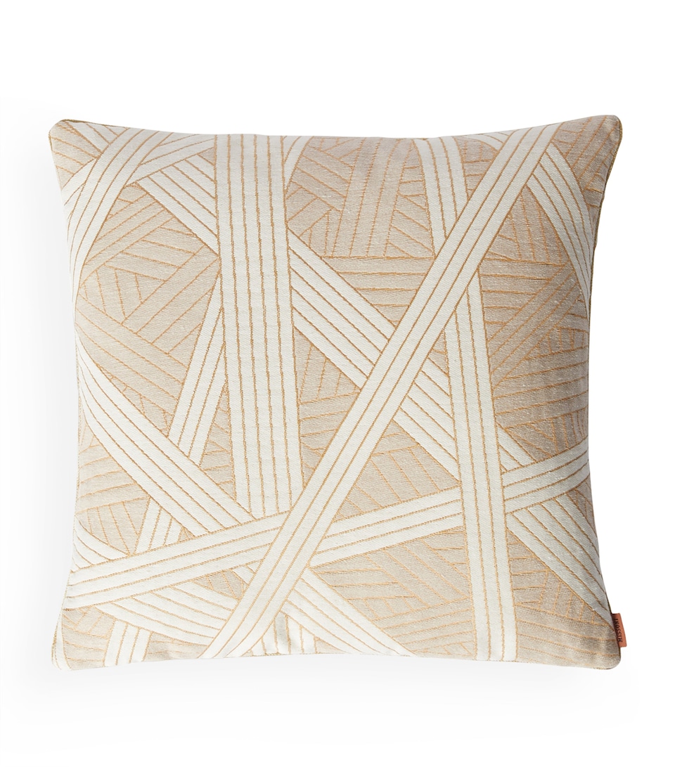 Missoni Home Nastri Cushion (40cm x 40cm) Beige/wht