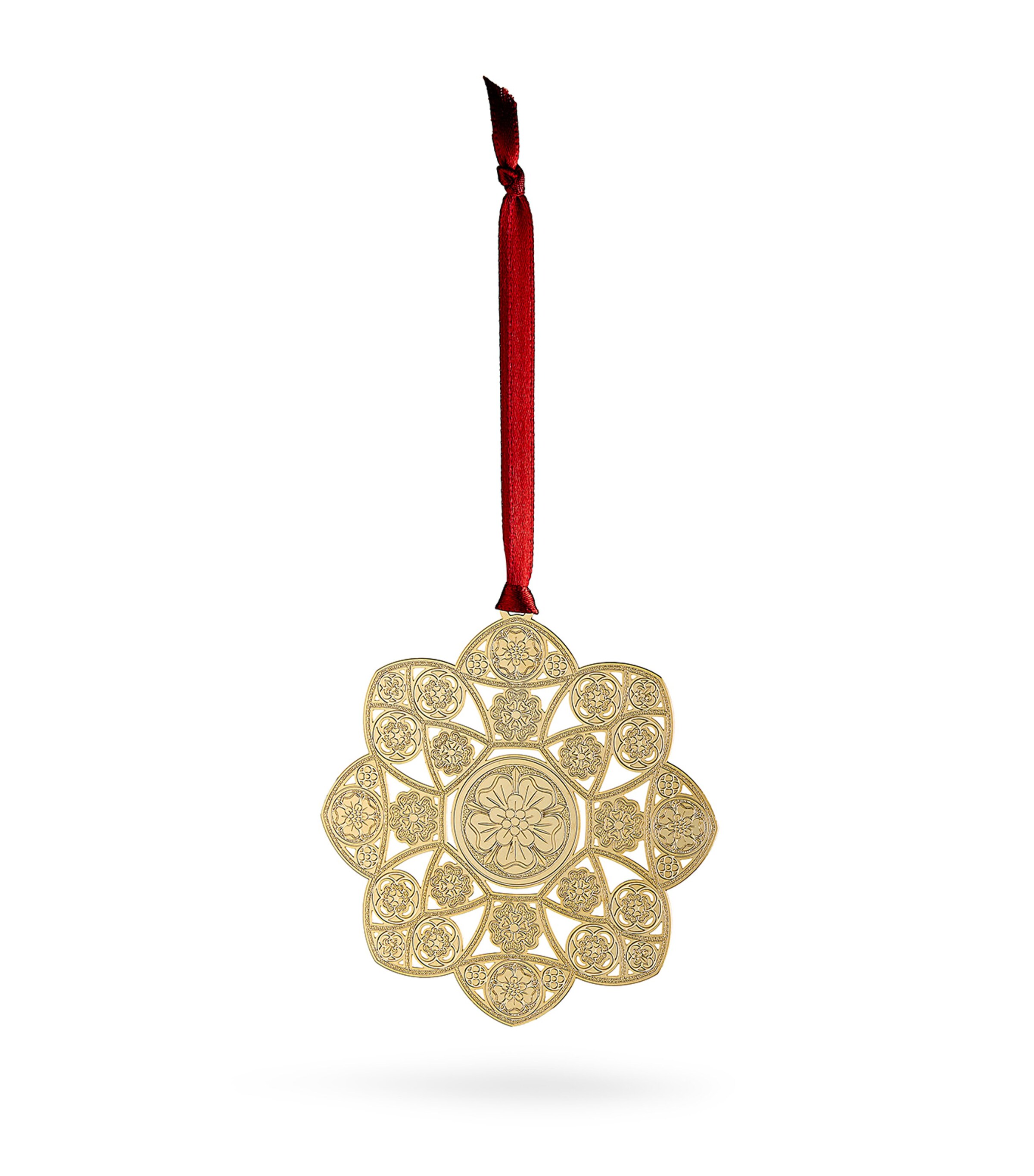 Metal Tudor Rose Tree Ornament