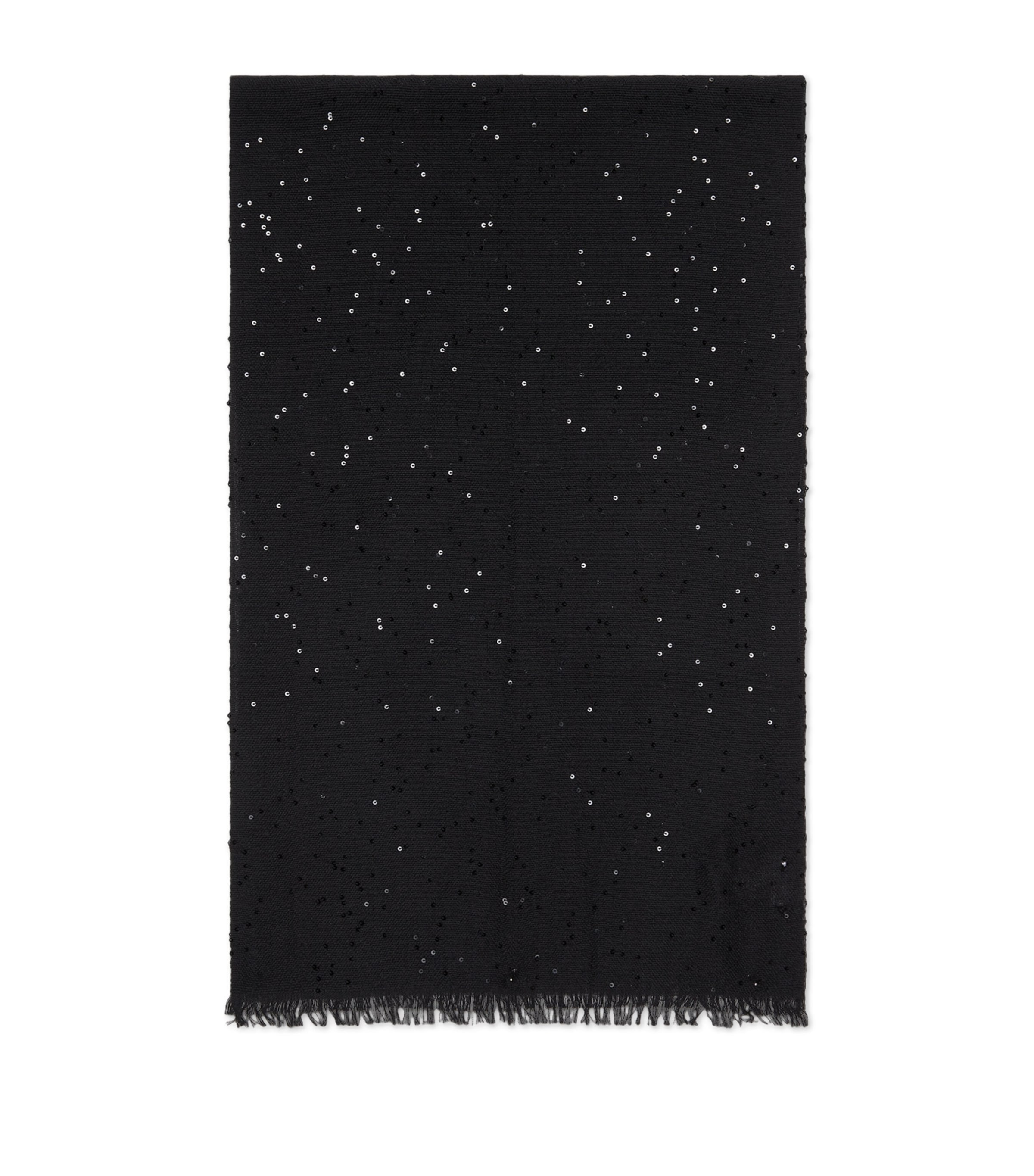 Cashmere-Silk Diamond Yarn Sequin Scarf