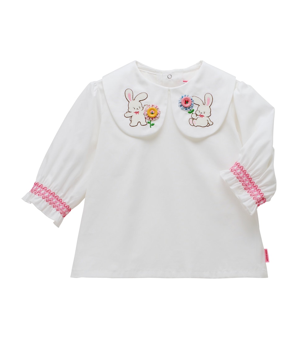 Miki House Cotton Chieco Saku Blouse (2-7 Years)