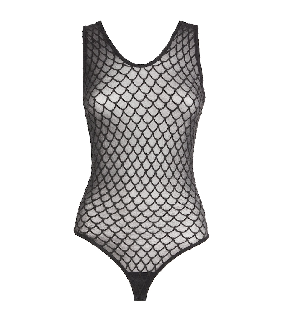 Velvet Net Illusion Bodysuit