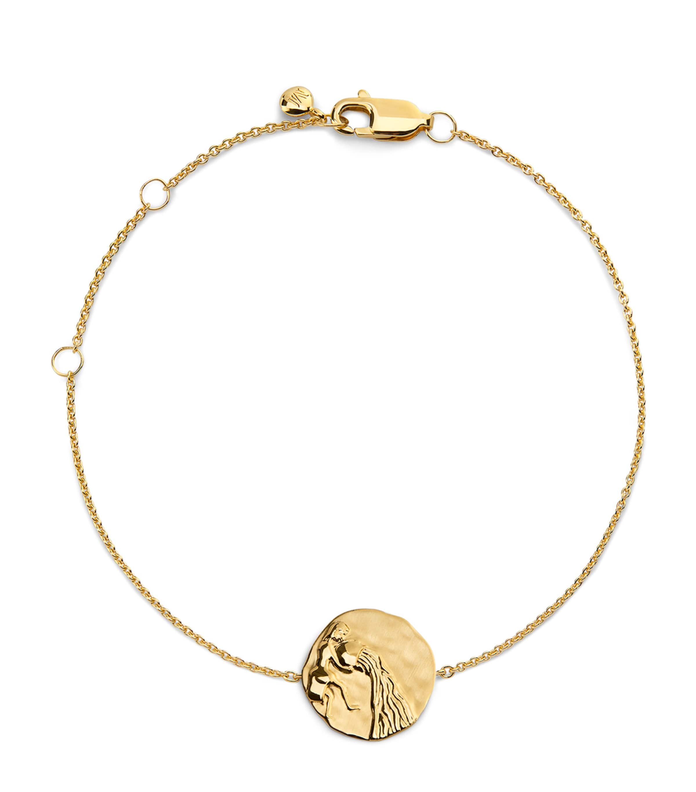 Monica Vinader Gold Vermeil Aquarius Zodiac Bracelet Gold
