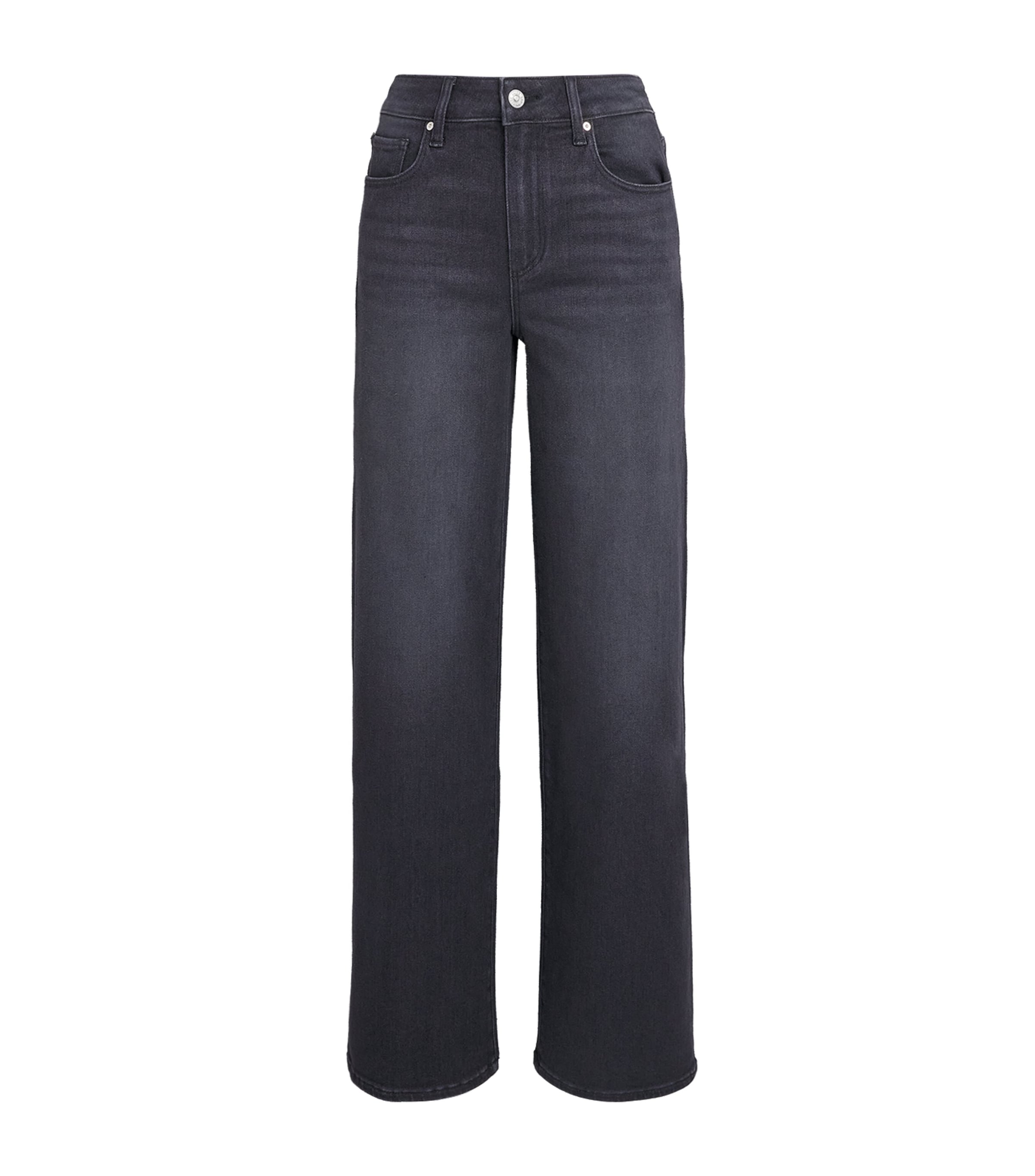 PAIGE Womens Tatum Wide-Leg Jeans Ink Black
