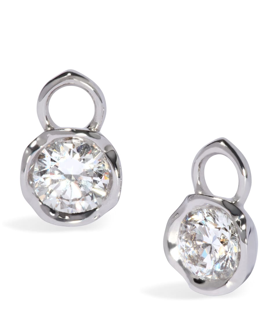 White Gold and Diamond Whoopsie Daisy Earring Drops