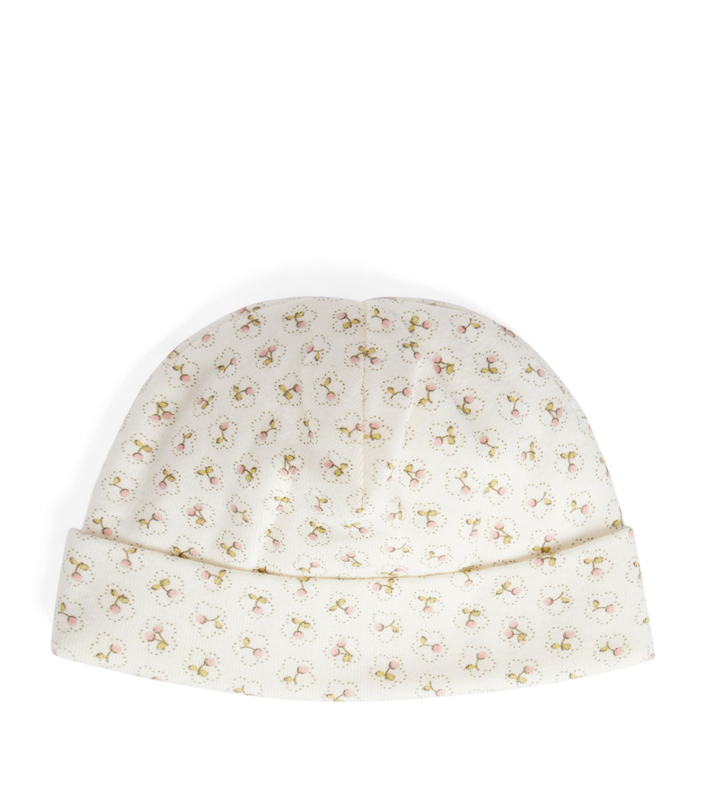 Bonpoint Cotton Cherry Print Hat Imp Rose Fane