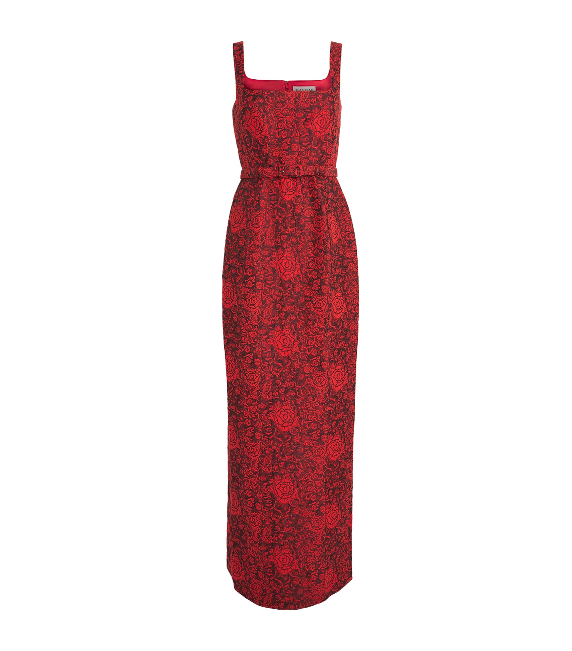 Rose Brocade Bora Maxi Dress