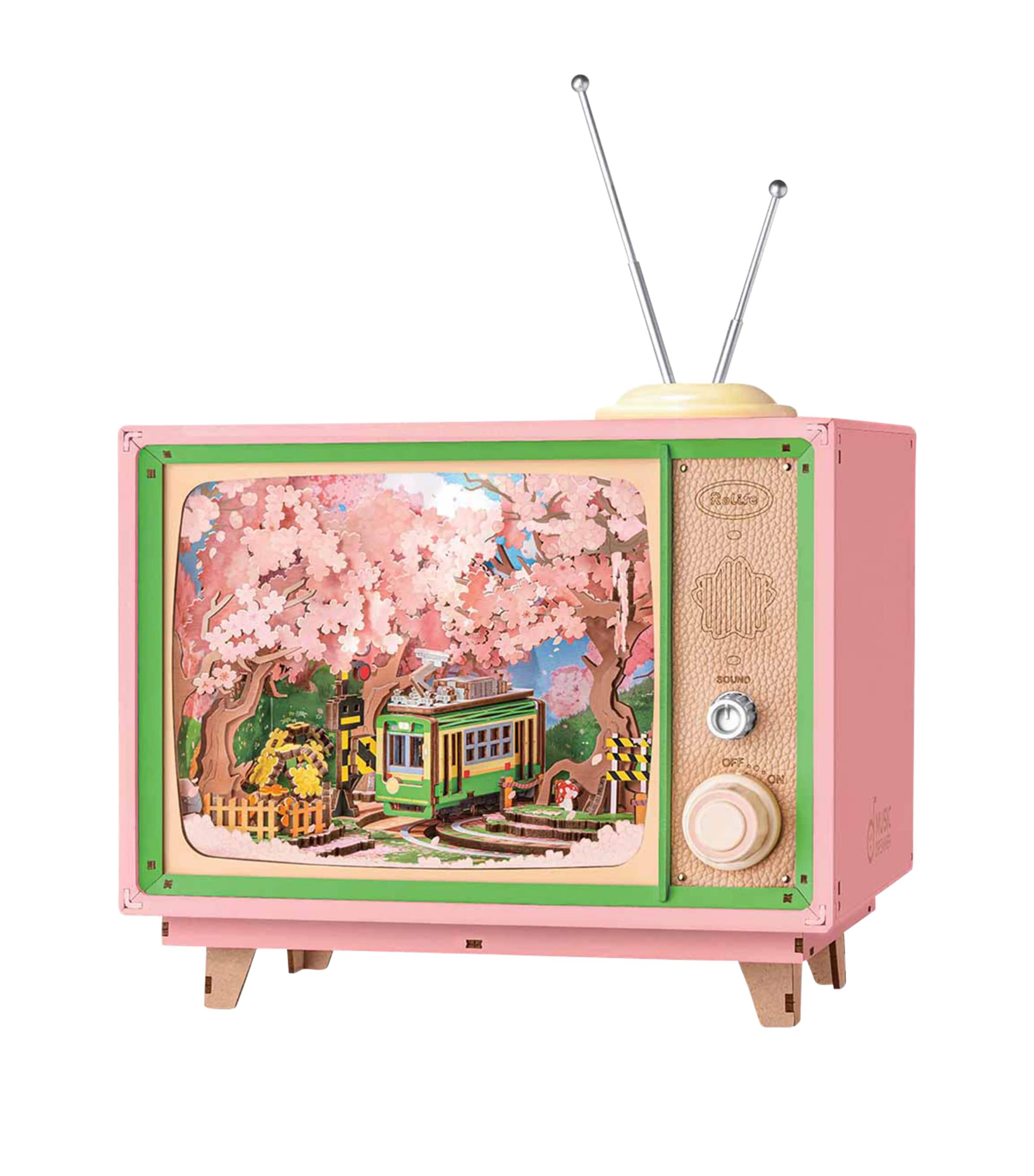 Robotime Rolife Sakura Dreamy Tour Music Box 3D Puzzle