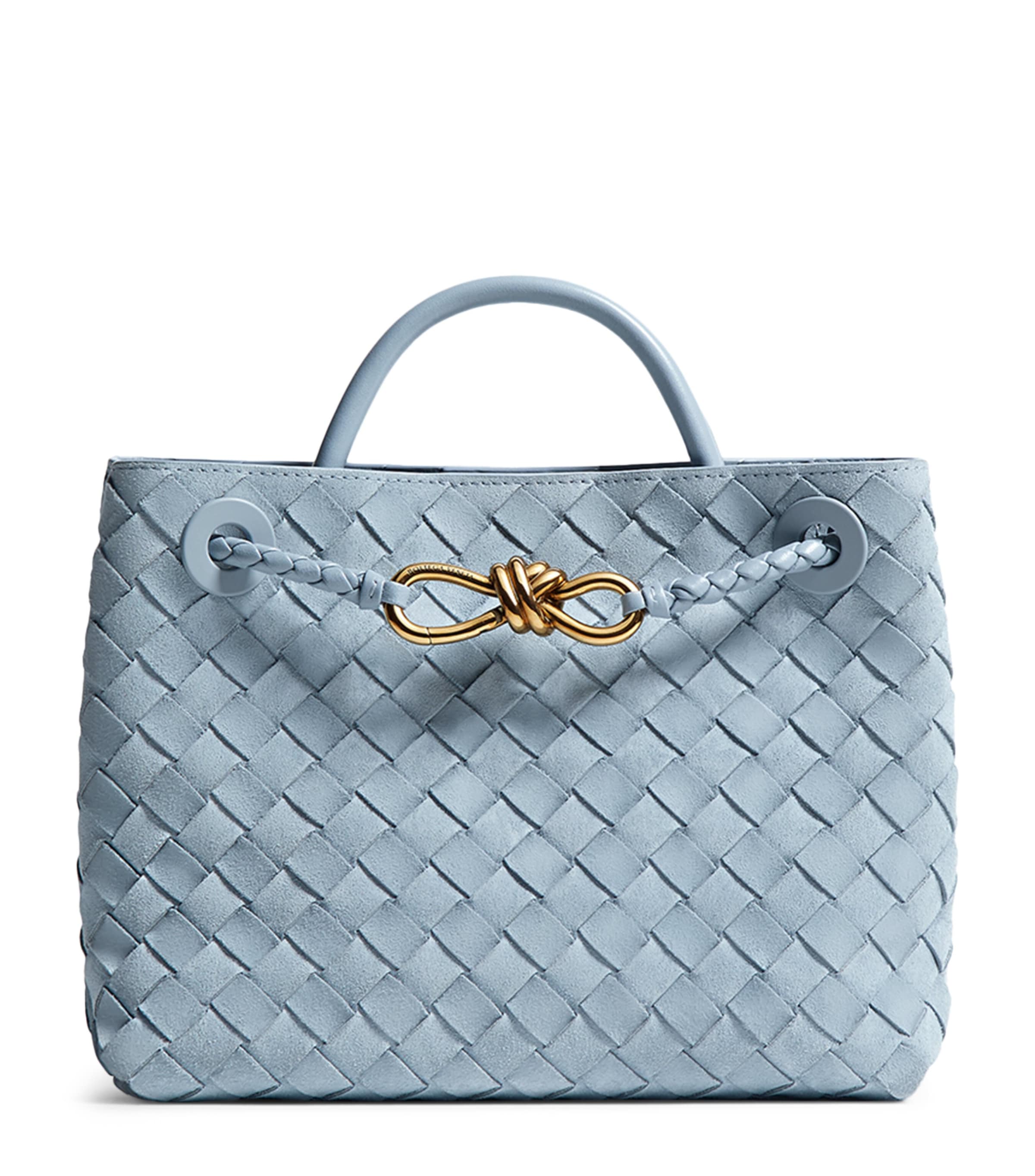Bottega Veneta Small Suede Andiamo Top-Handle Bag
