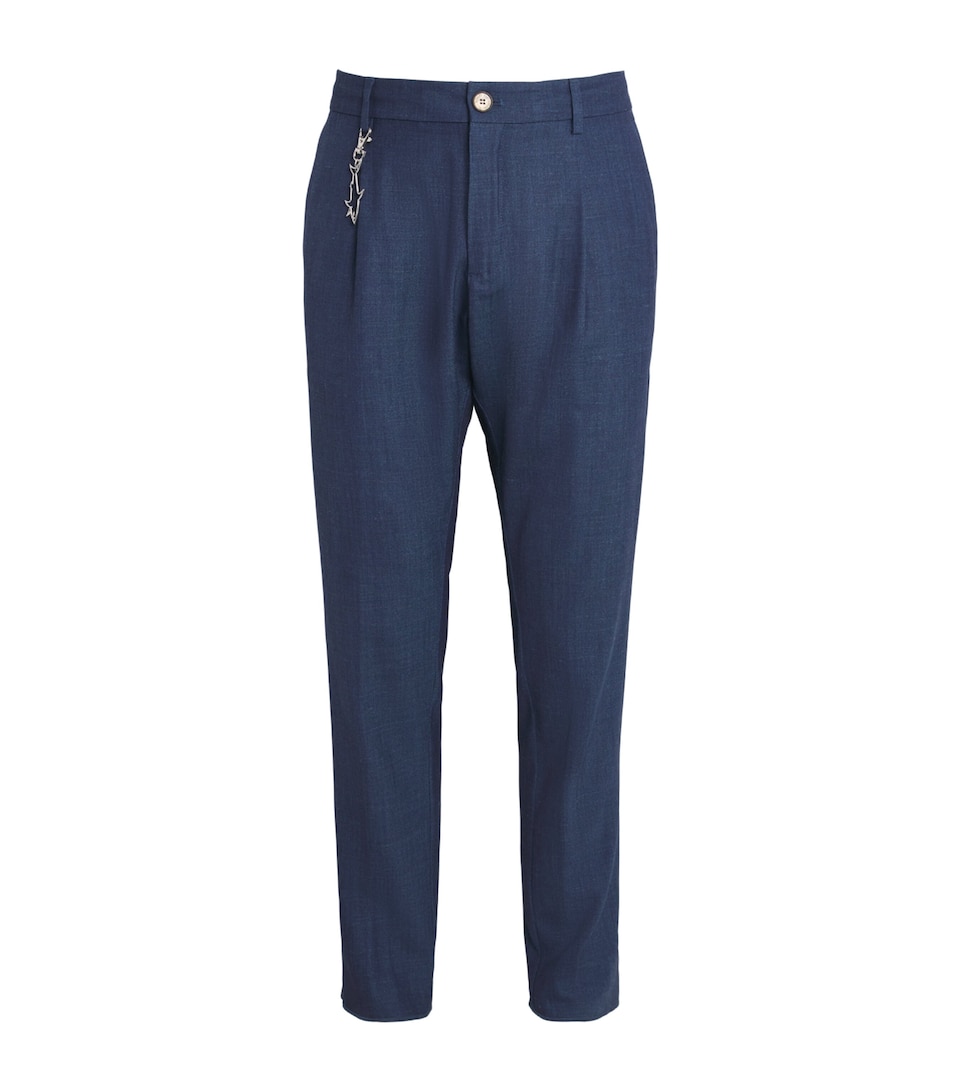 Loro Piana Virgin Wool-Silk-Blend Jersey Chinos