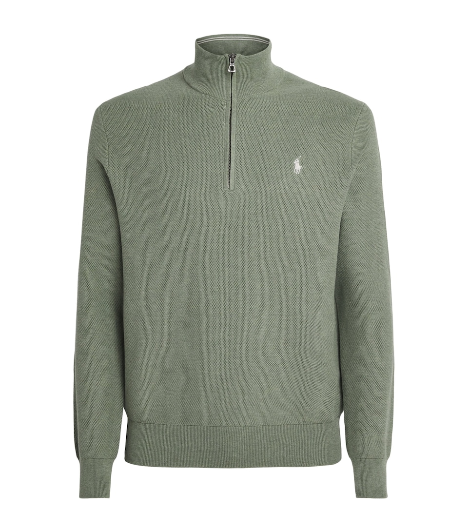 Cotton Quarter-Zip Sweatshirt