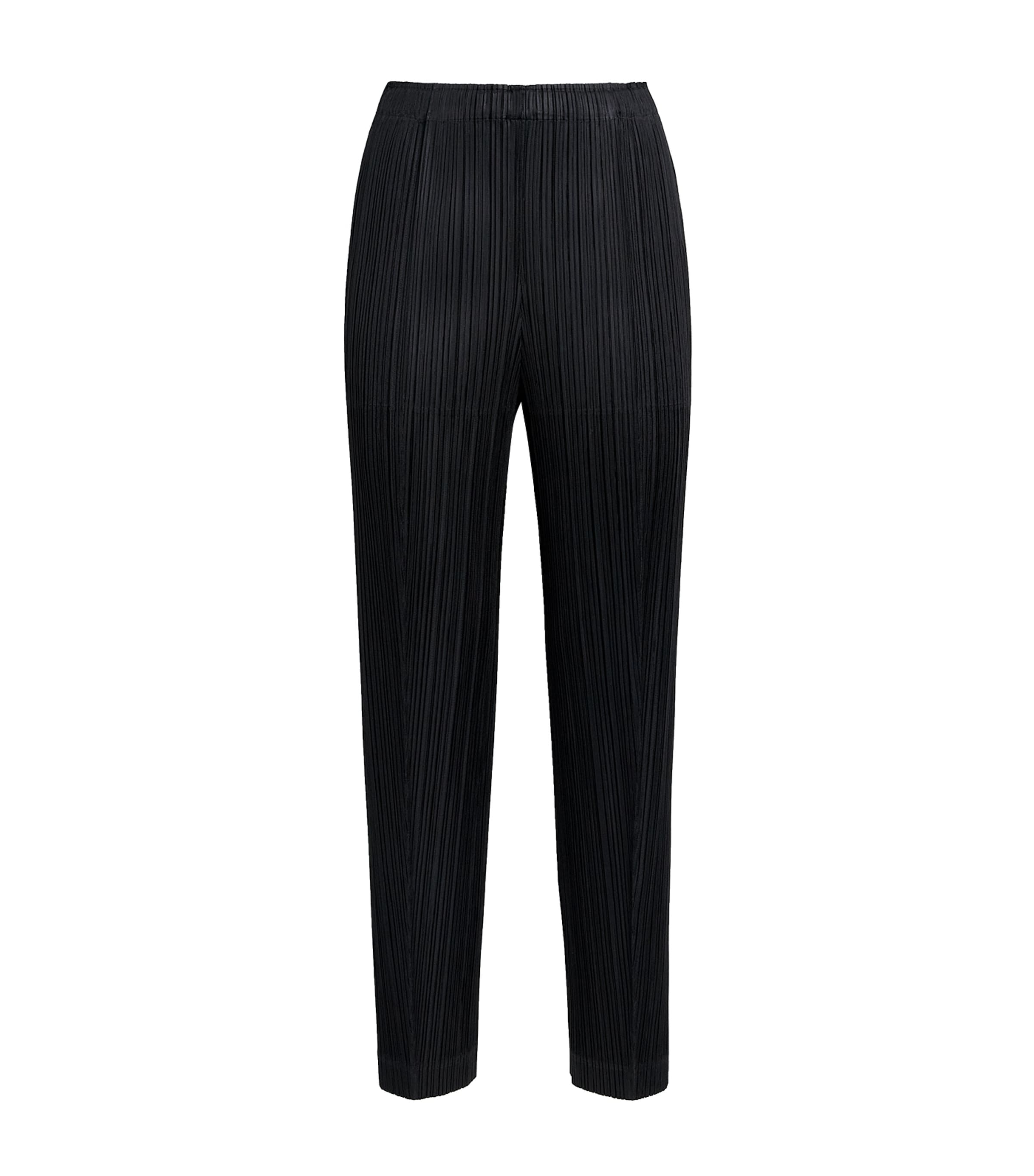 Pleats Please Issey Miyake Fluffy Basics Tapered Trousers