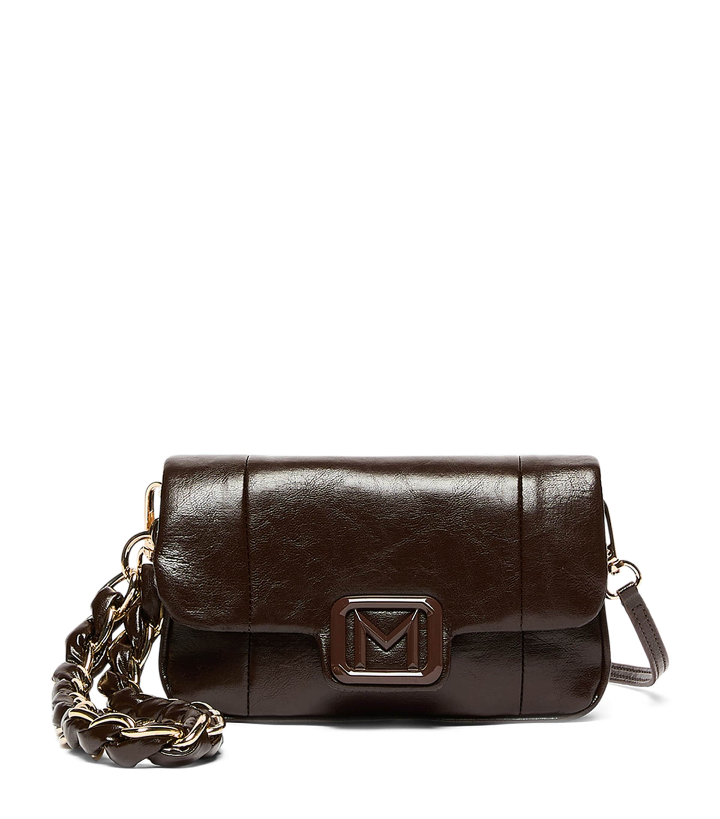 Marella Medium Le Muse Clutch Bag Dark Brown