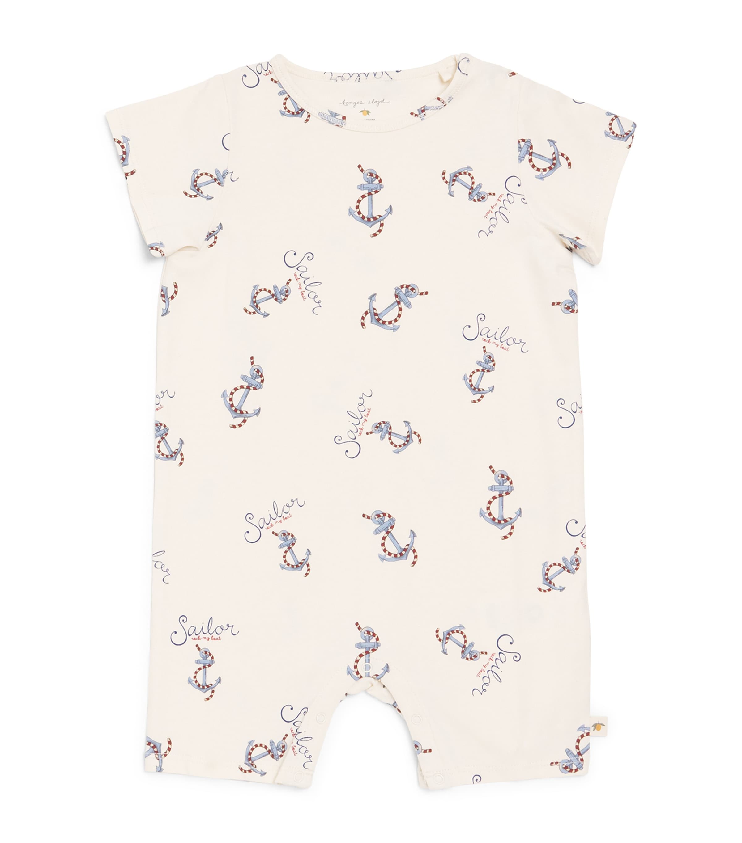 Organic Cotton Anchor Playsuit (1-36 Months)