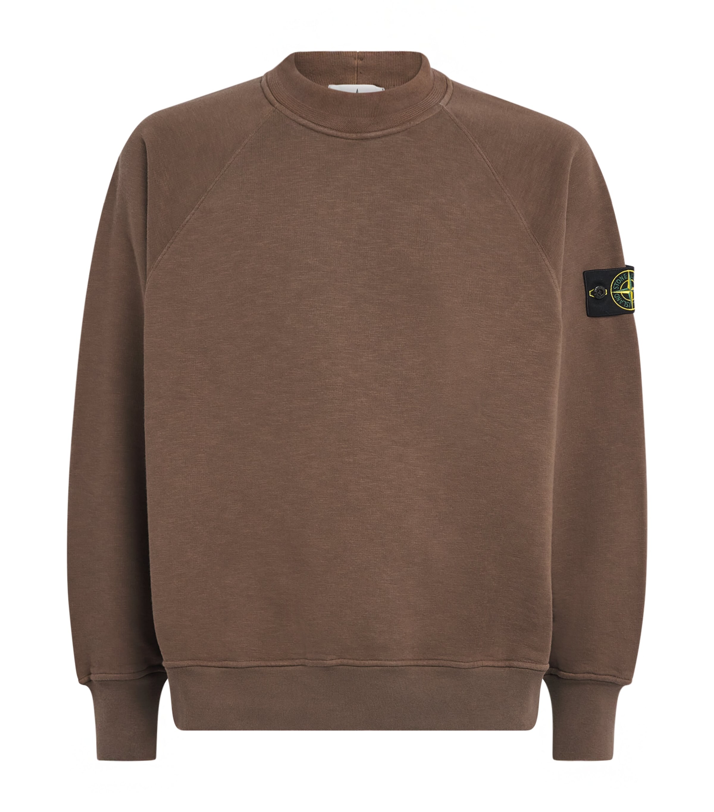 Stone Island Mens Cotton Umber Sweatshirt