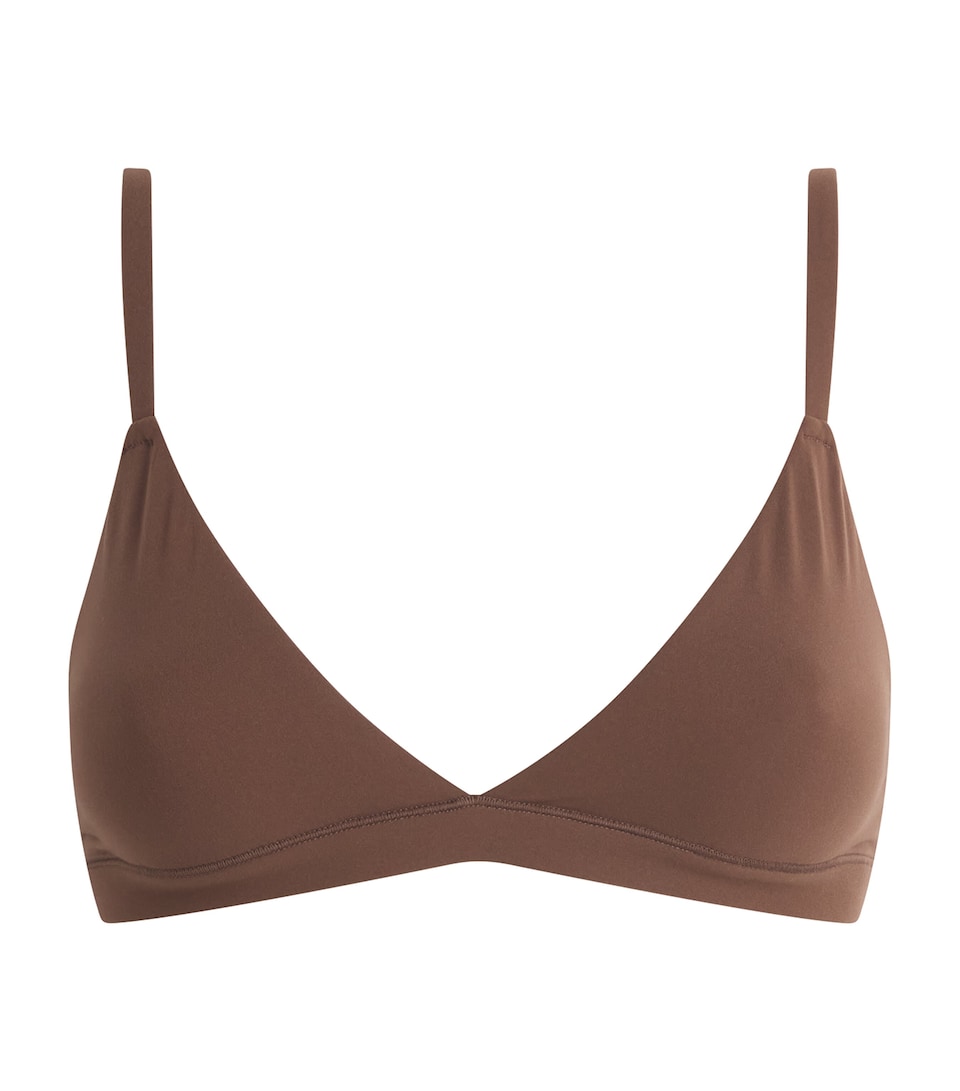 Skims Womens Fits Everybody Triangle Bralette Cocoa