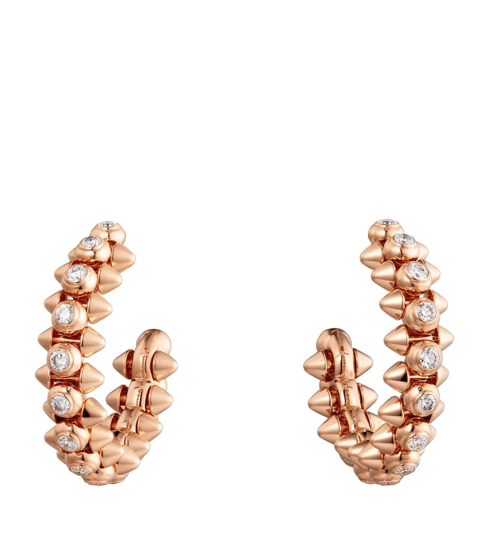 Rose Gold and Diamond Clash de Cartier Hoop Earrings