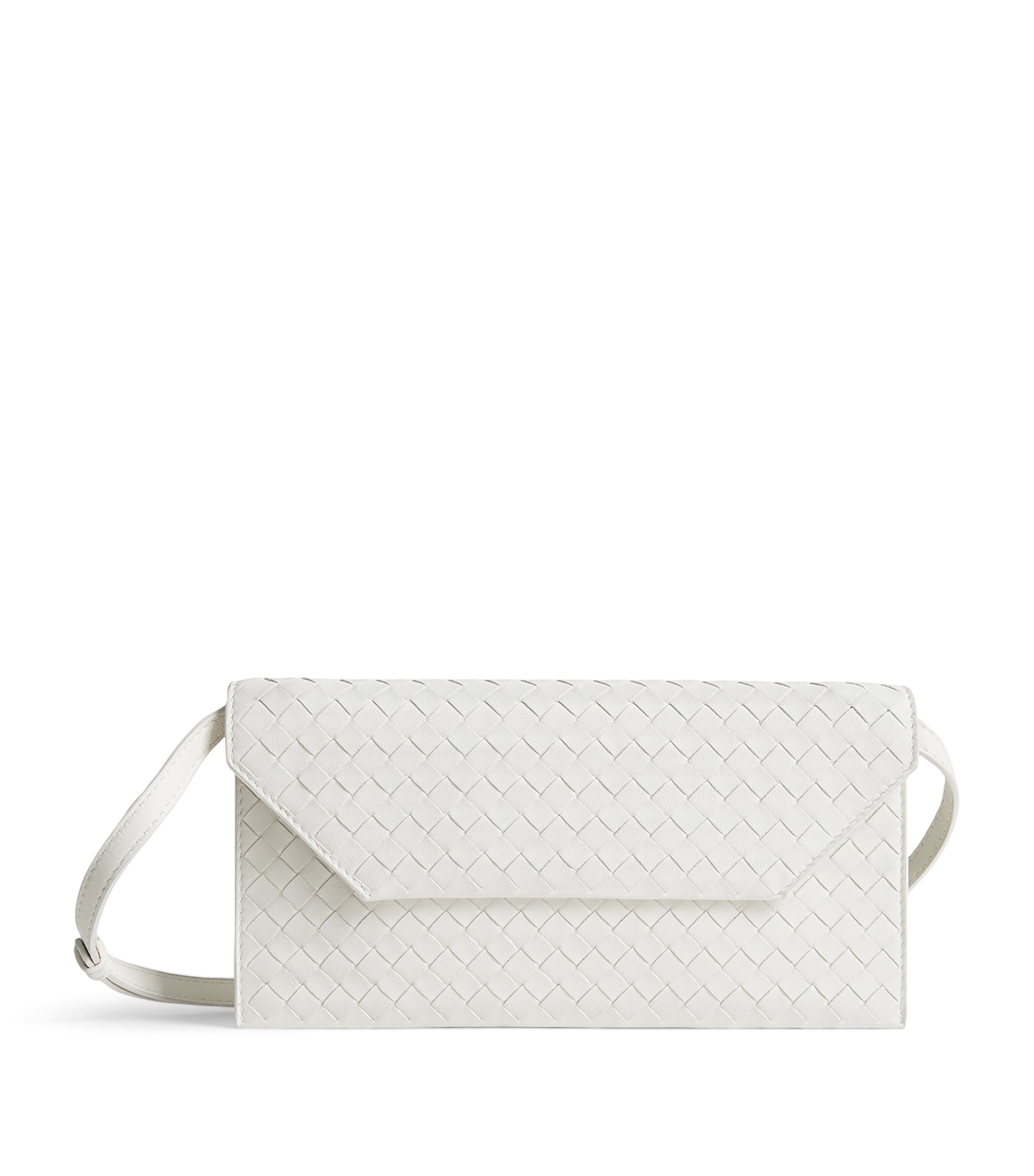 Bottega Veneta Leather Intrecciato Piccolo Envelope Pouch