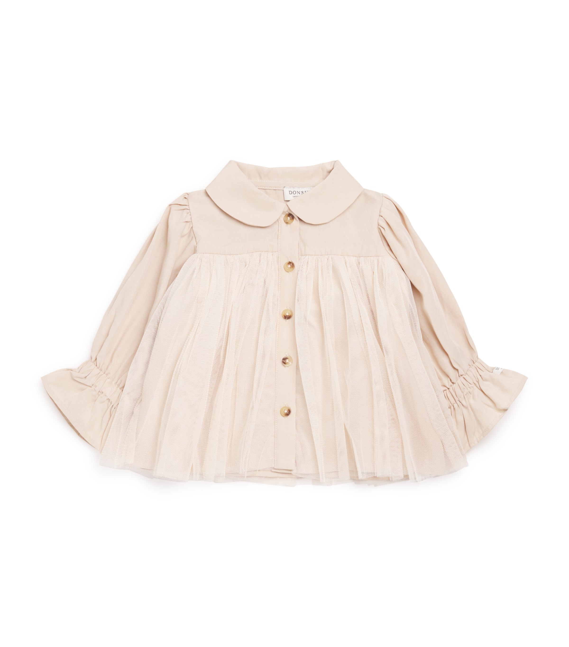 Donsje Venne Blouse (0-24 Months) Taupe