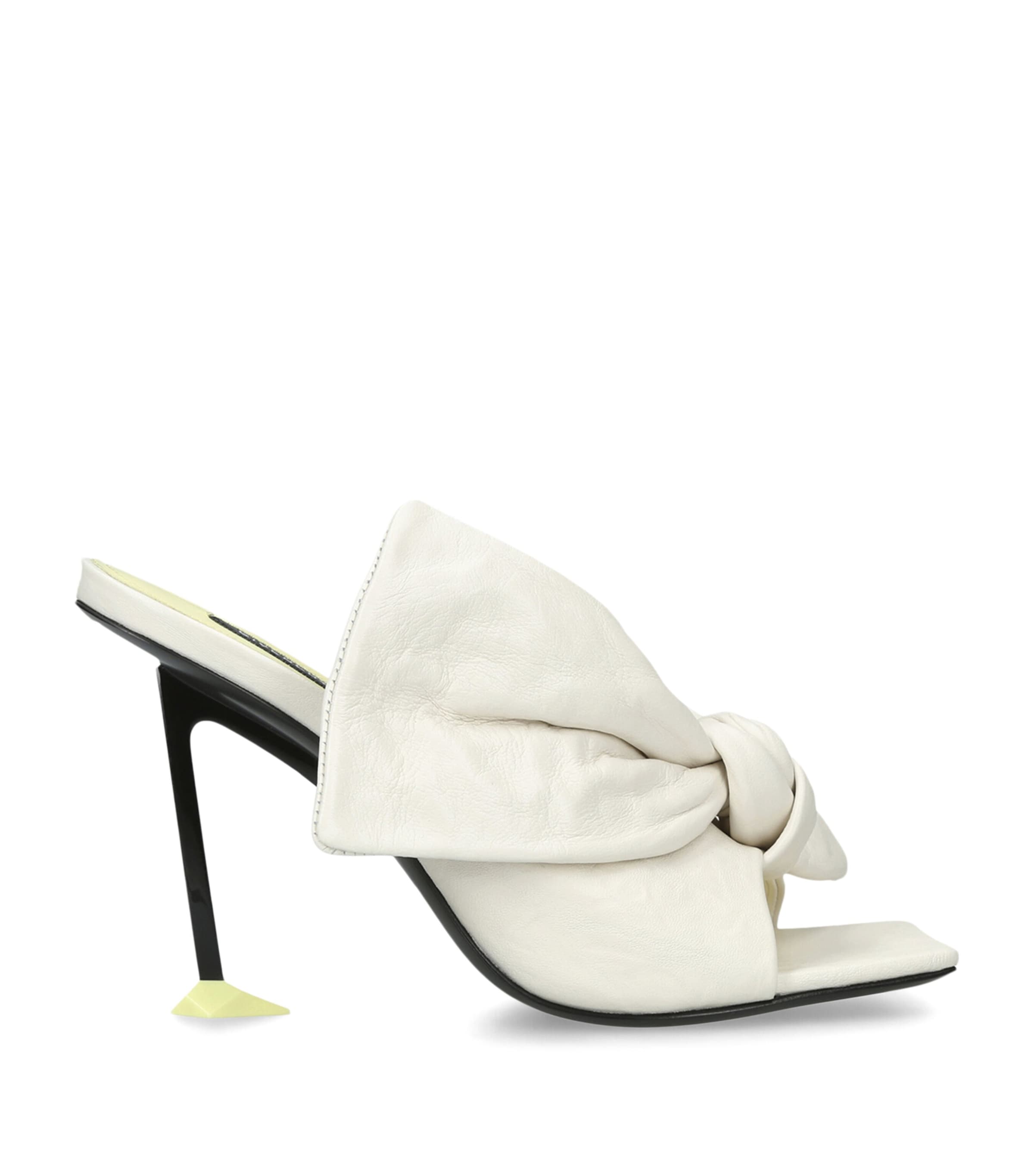 Givenchy Bow-Detail Boudoir Heeled Mules 95 Cream