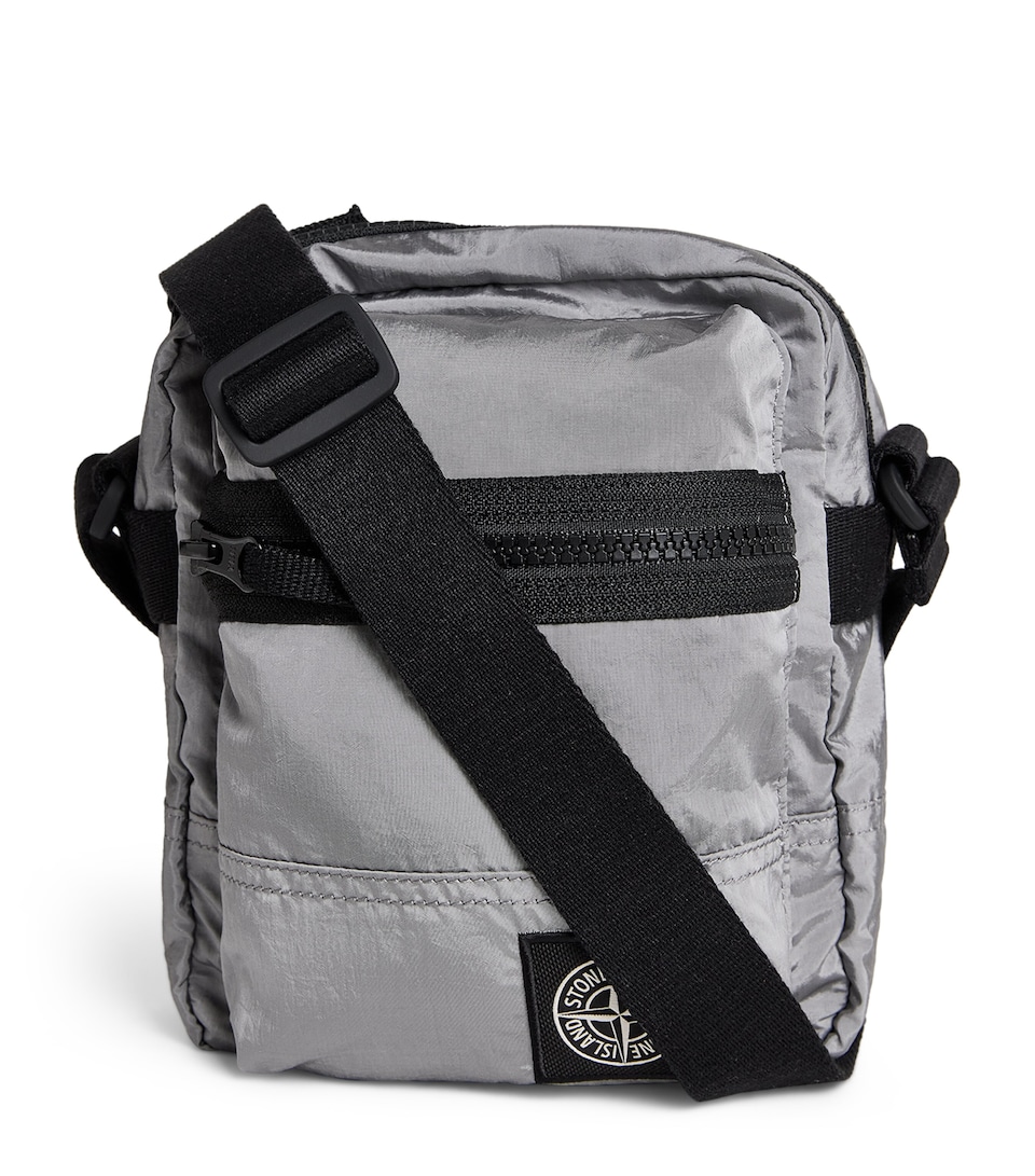 Coated-Nylon Logo Cross-Body Bag