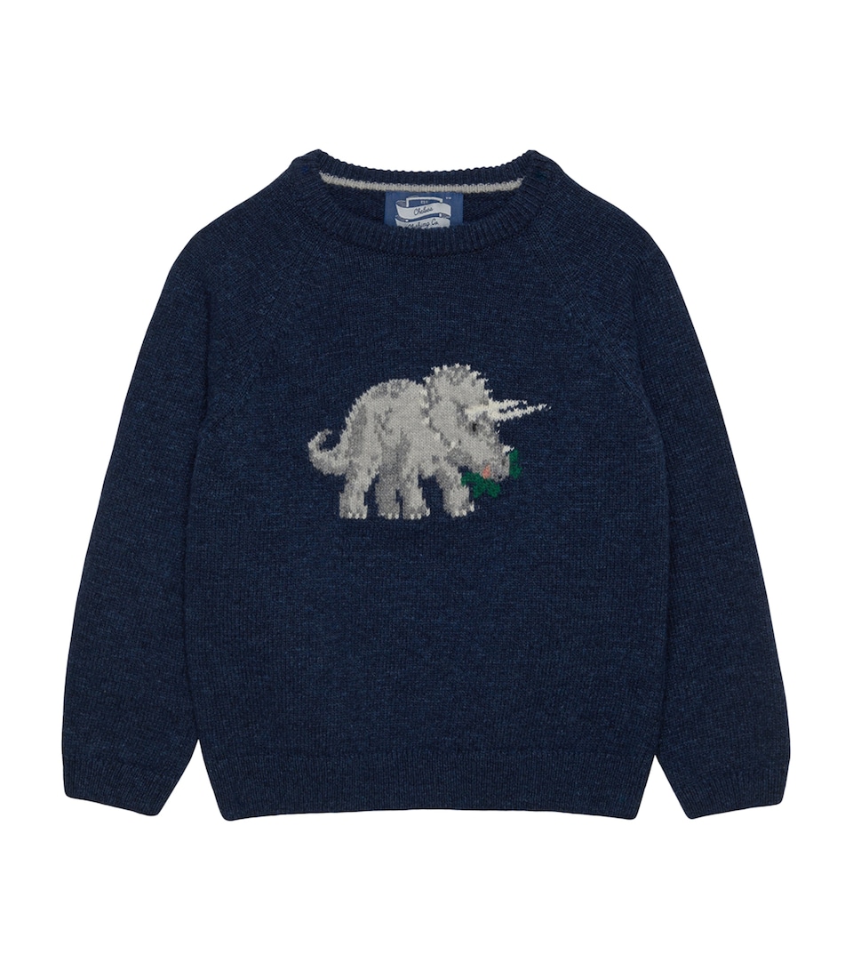 Wool-Blend Triceratops Sweater (6-11 Years)