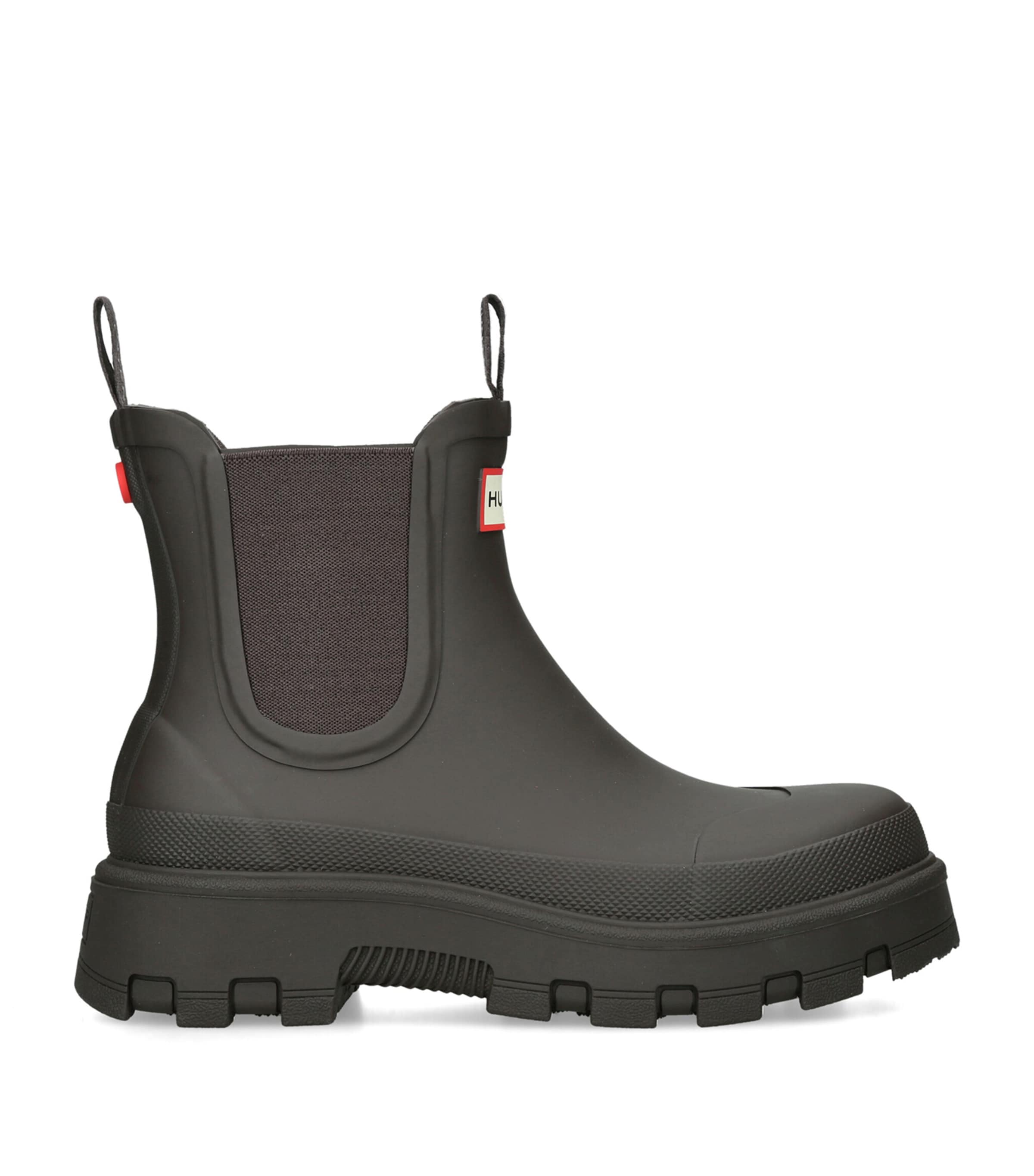 Hunter Elements Elasticated Chelsea Boots Dark Brown