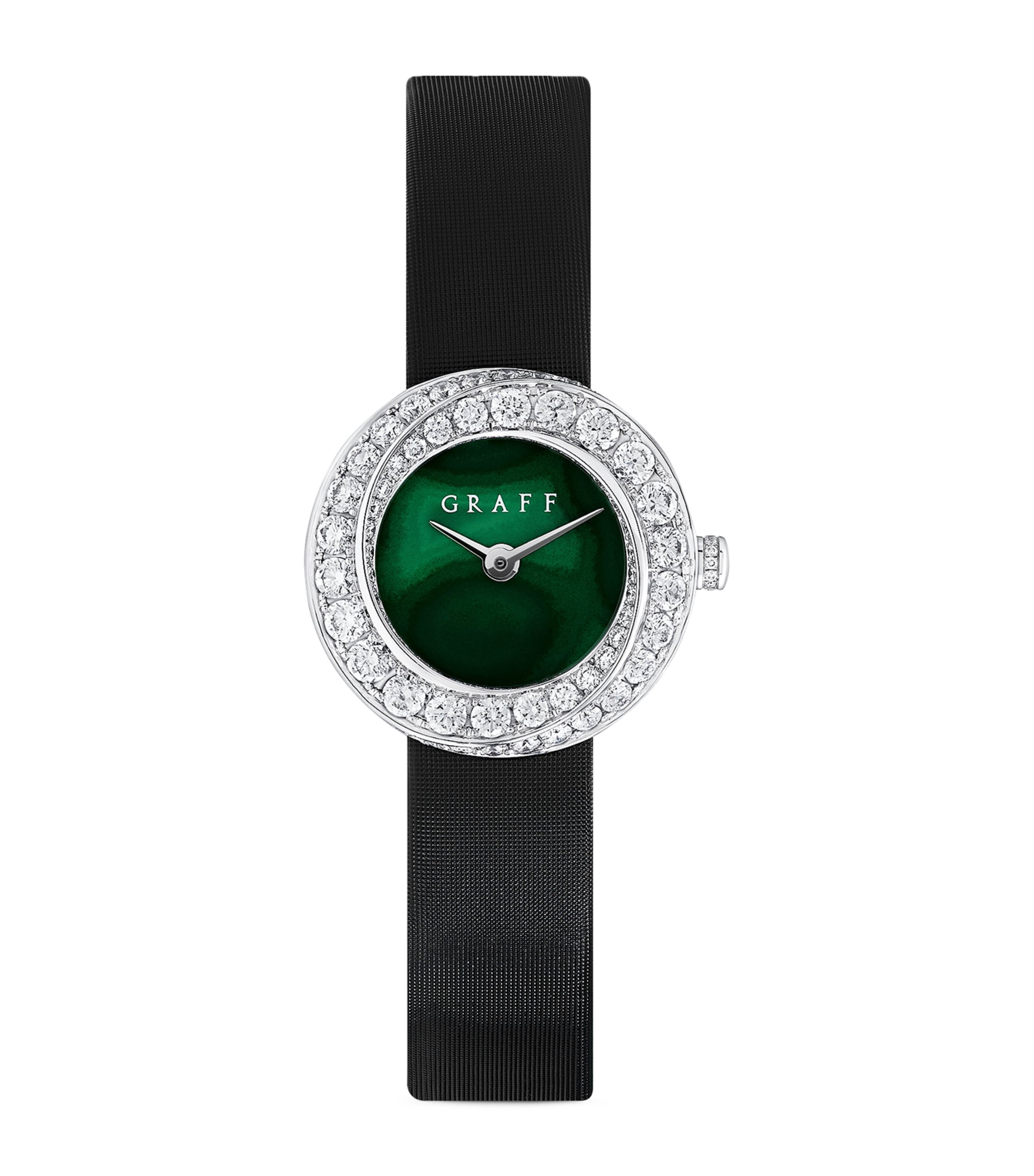 White Gold and Diamond Spiral Watch 23mm