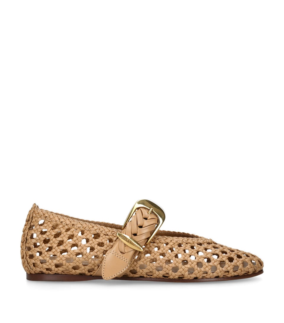 Calf Leather Helix Ballet Flats