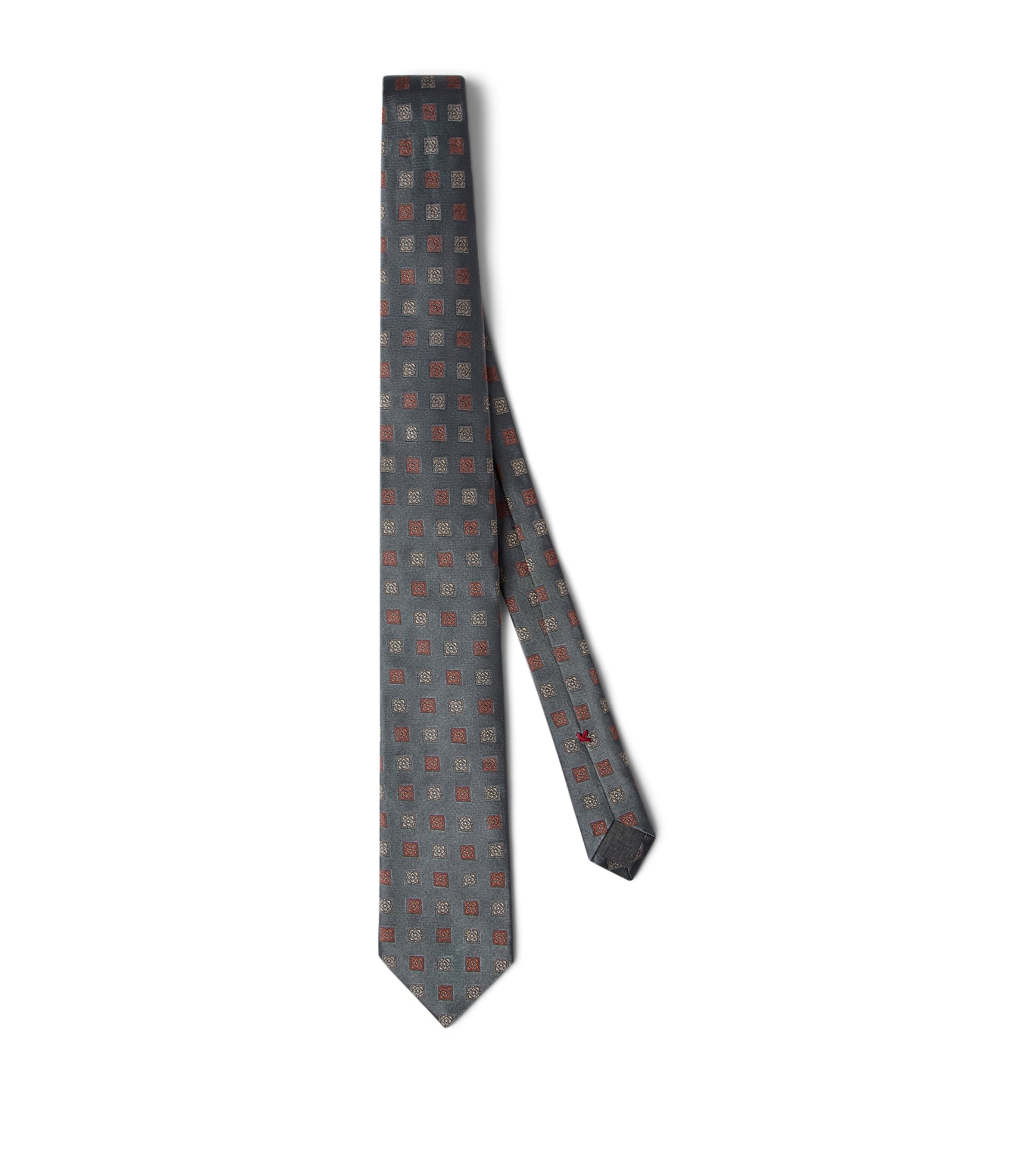 Silk Square Pattern Tie