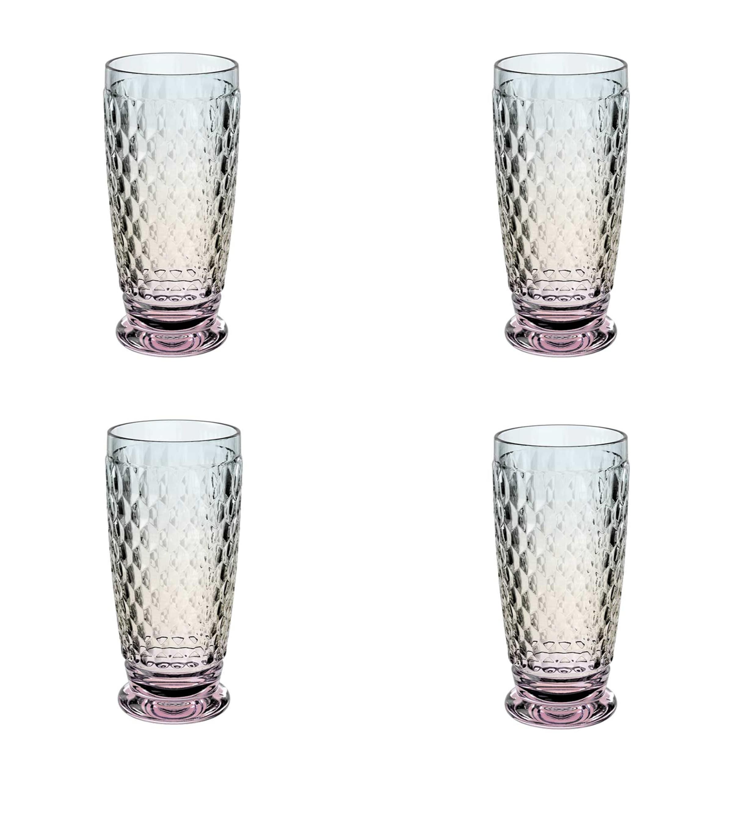 Set of 4 Boston Pearl Highball Tumblers (300ml)