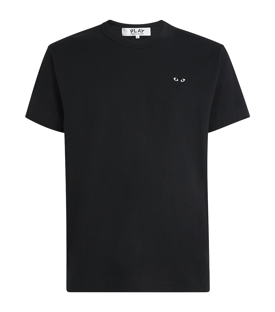 Comme Des Garçons Play Mens Heart Logo T-Shirt Black