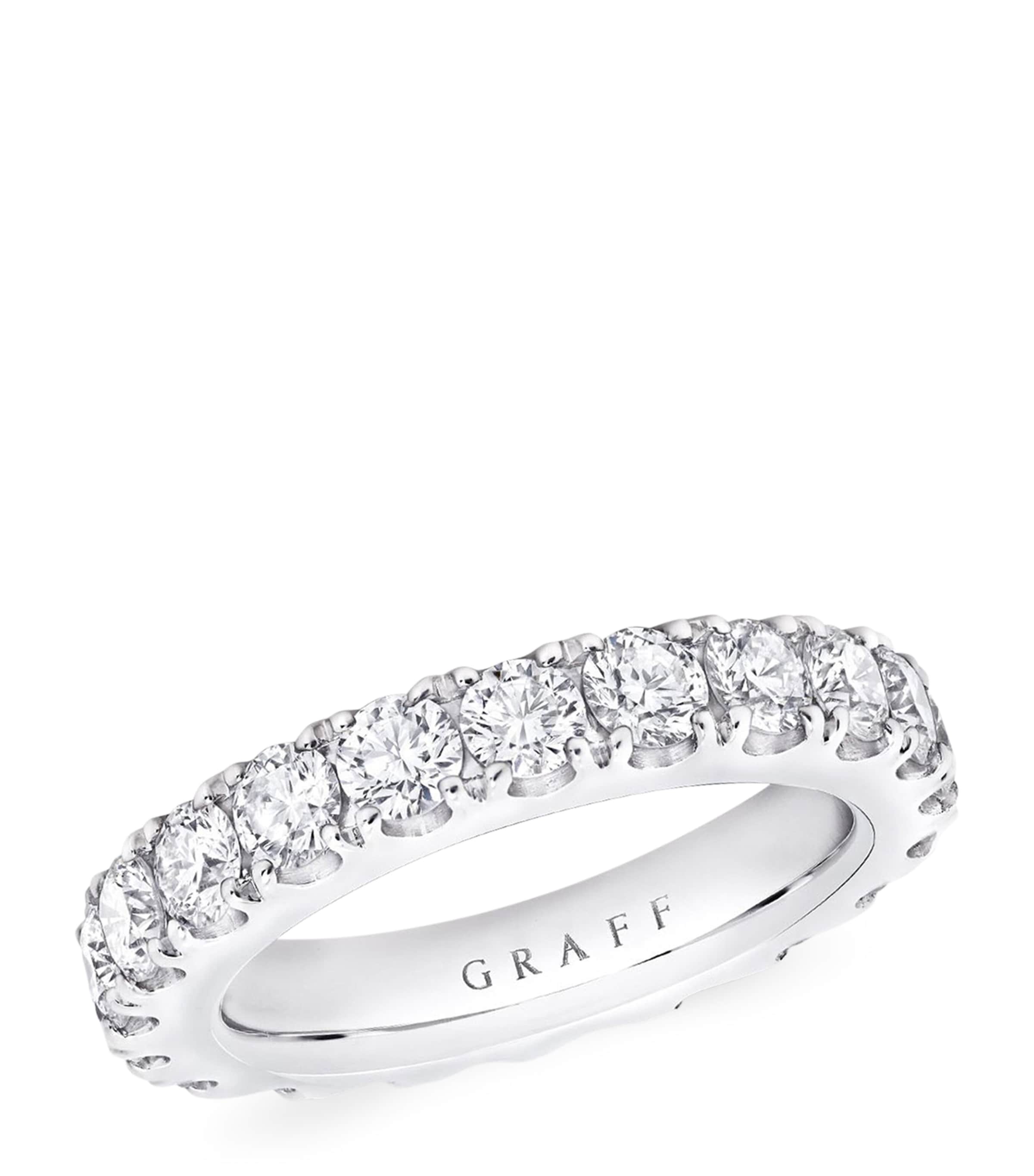 Graff Platinum and Diamond Classic Eternity Ring Platinum
