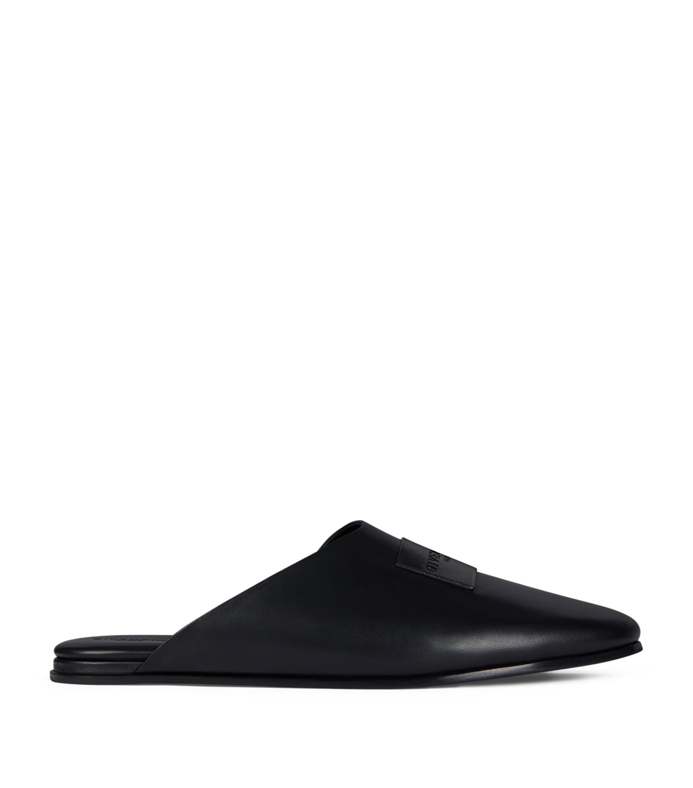 Givenchy Nappa Leather Label Mules