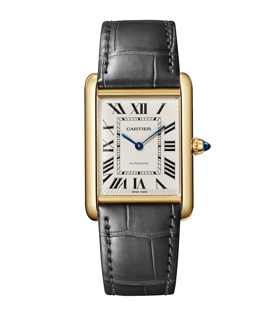 Large Yellow Gold Tank Louis Watch 27.75mm