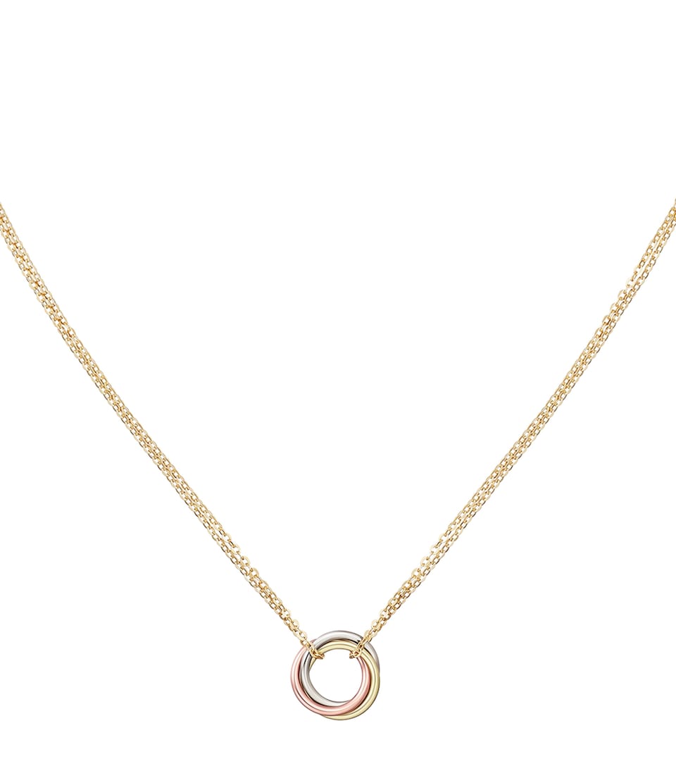 Mini Mixed Gold Trinity Necklace