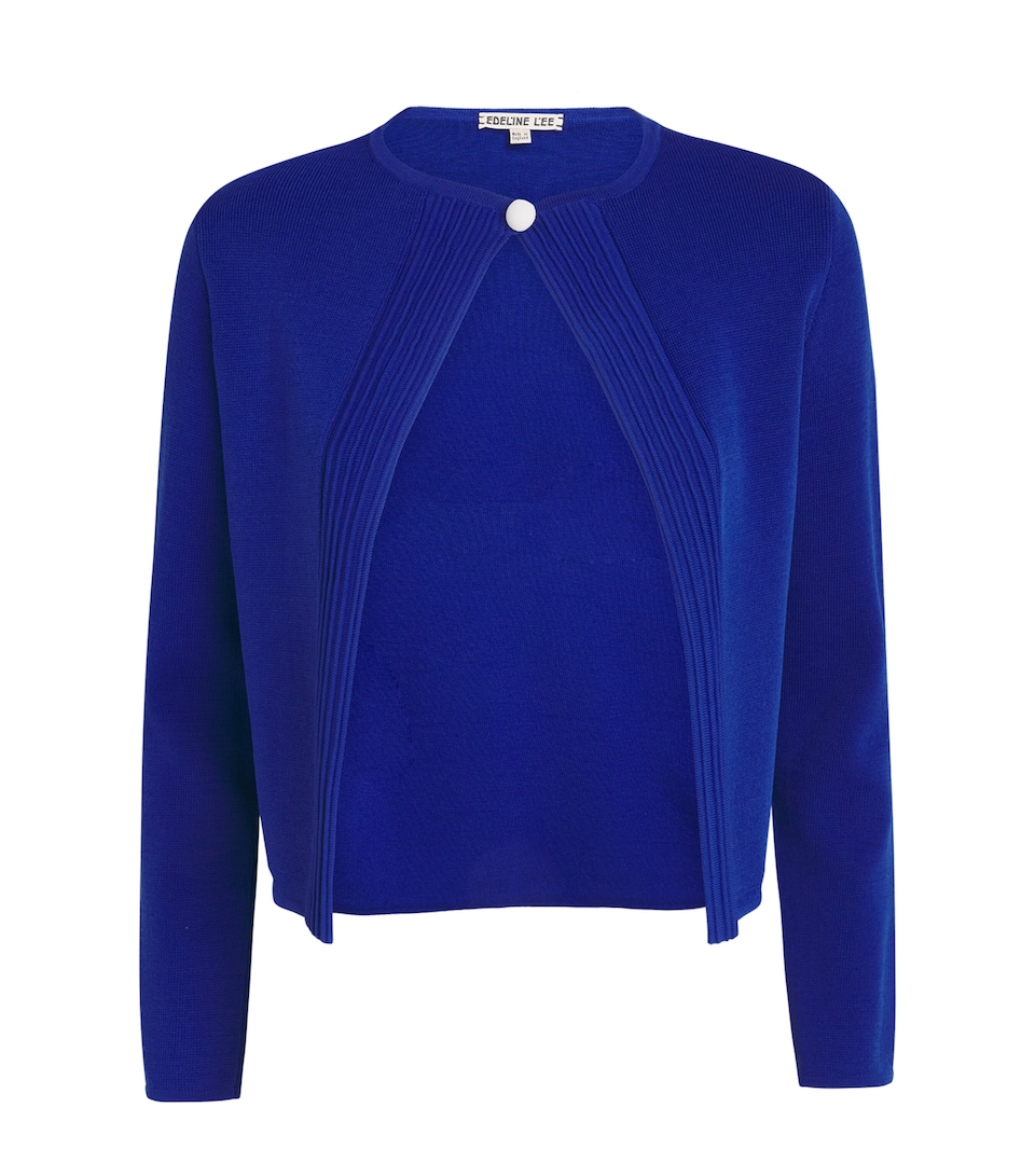 Edeline Lee Womens Knitted Open Cardigan Roy/royal Blue