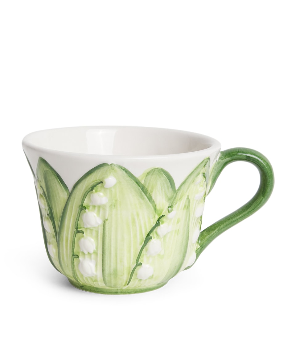 Ceramic Lily of the Valley Teacup