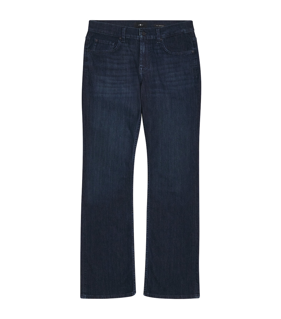 7 For All Mankind Mens The Bootcut Jeans Dark Blue