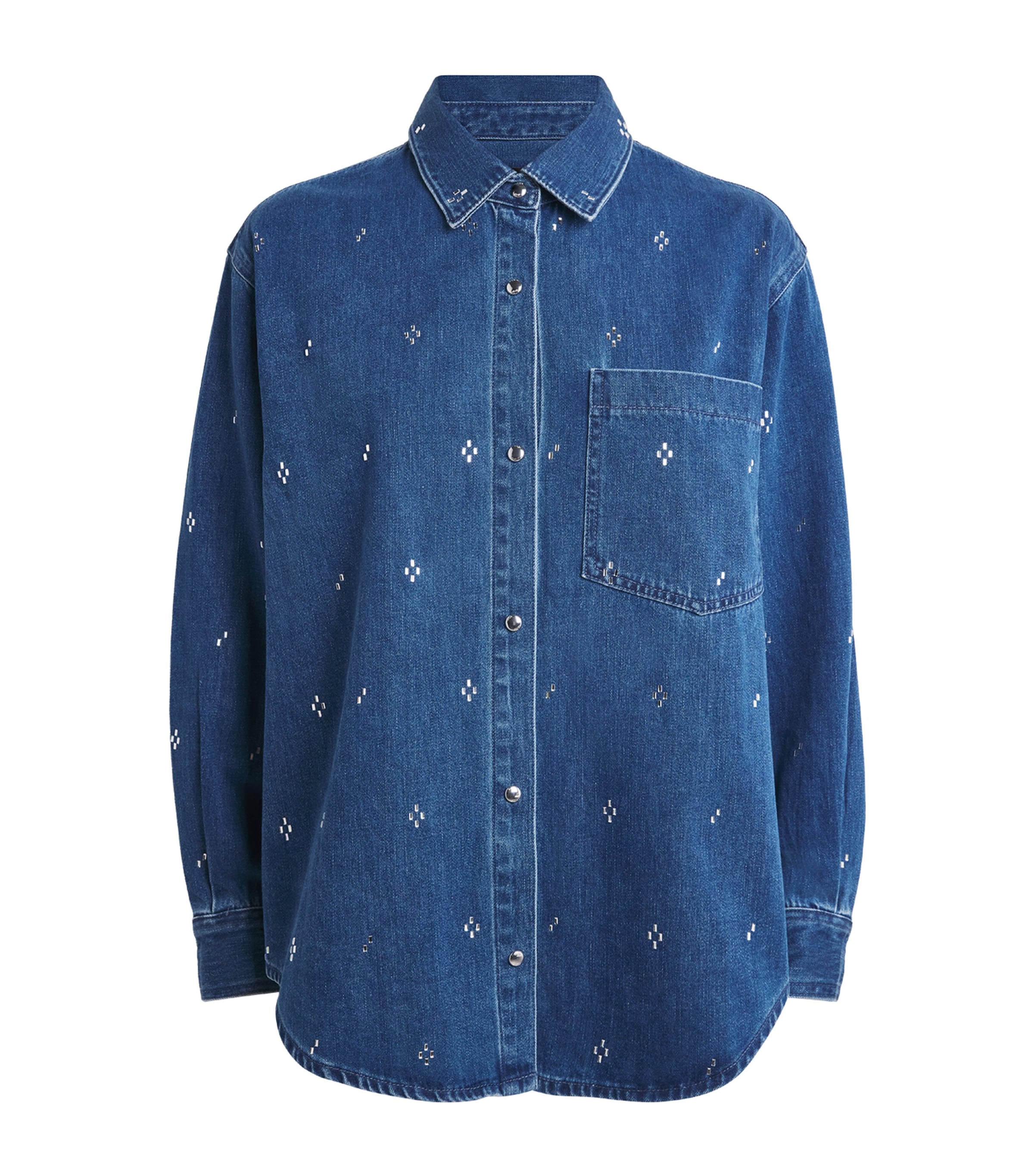 Denim Rhinestone Shirt