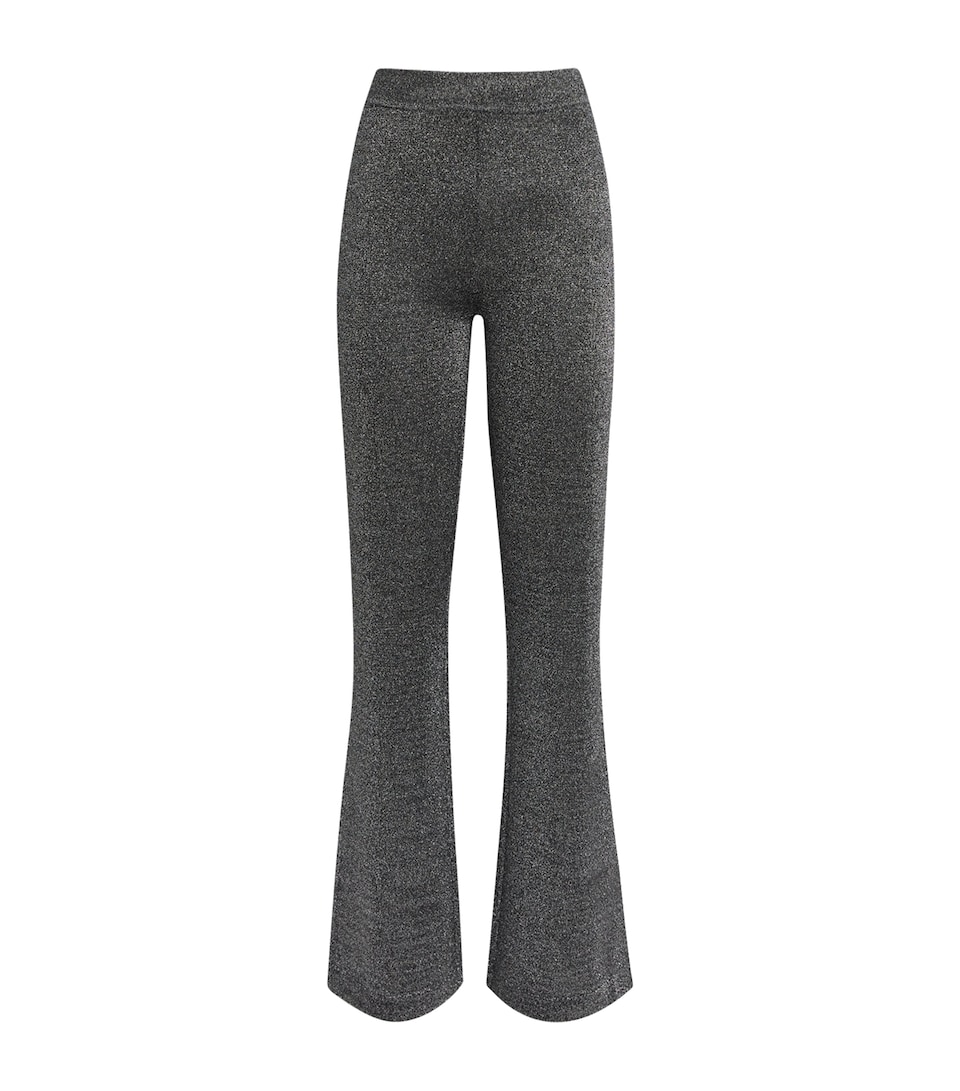Metallic Flared Trousers