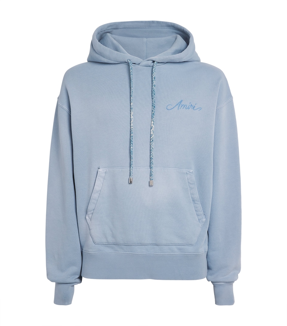 Cotton Bleach Bandana Hoodie