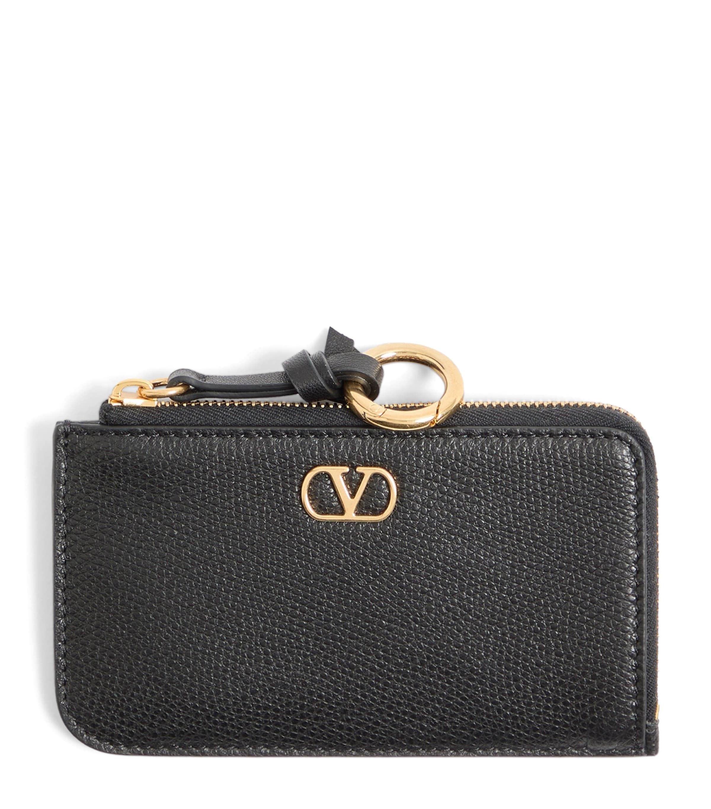 Valentino Garavani Leather VLogo Card Holder